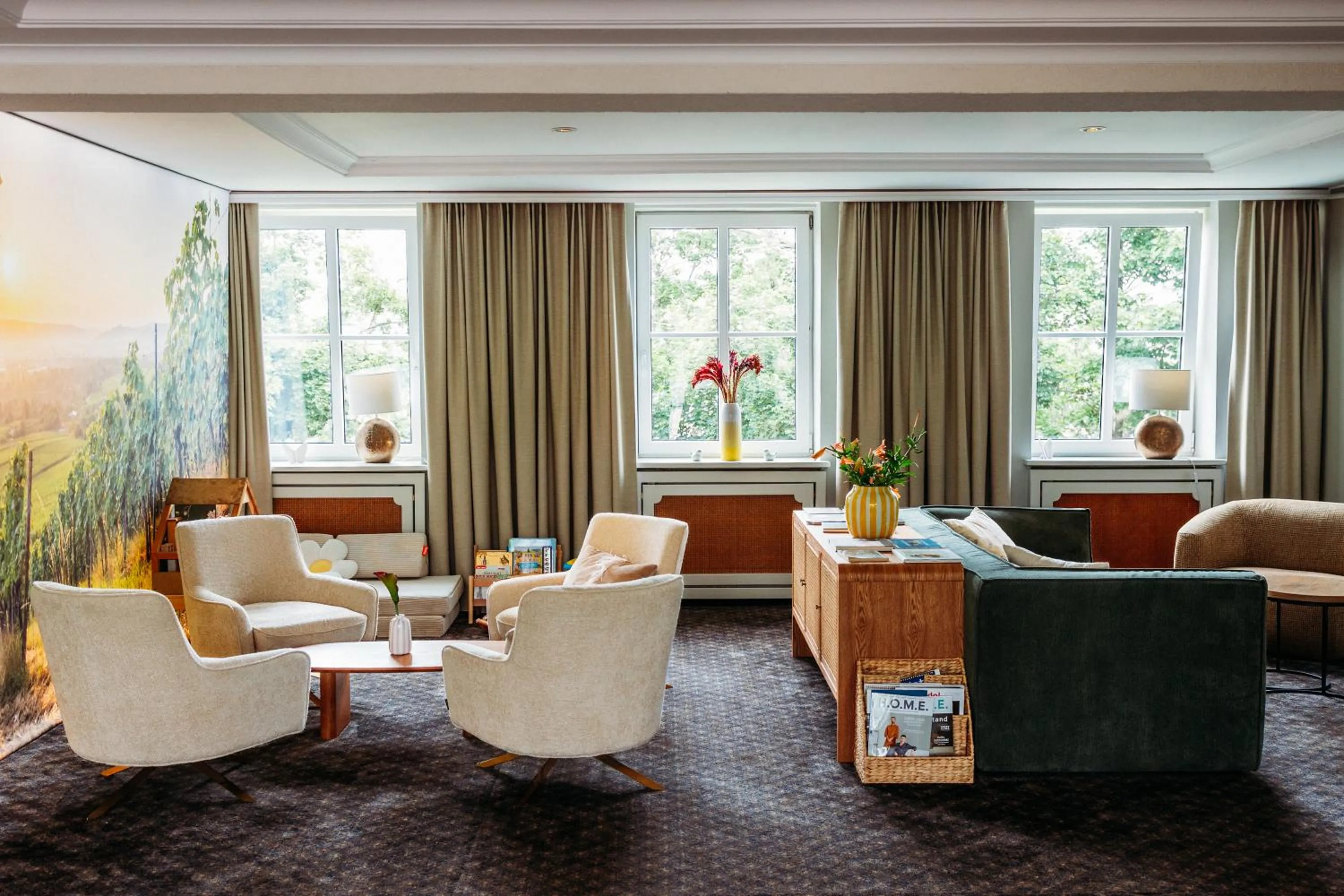 Seating area in Landhotel Kauzenberg