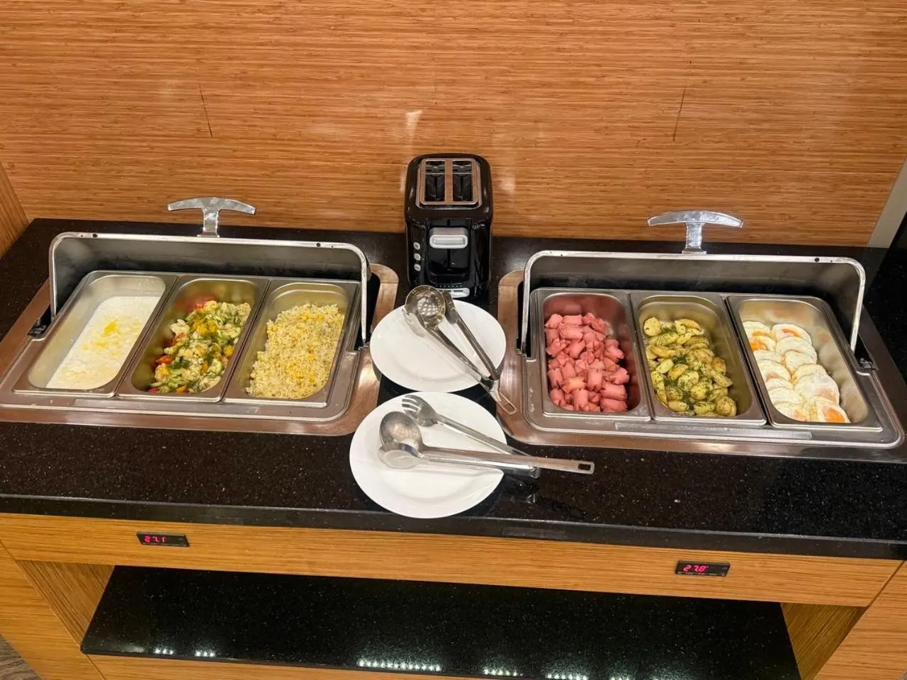 Buffet breakfast in Hotel Bukhara