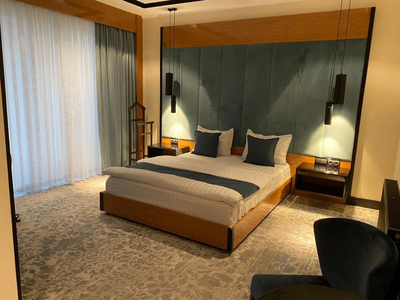 Bed in Hotel Bukhara