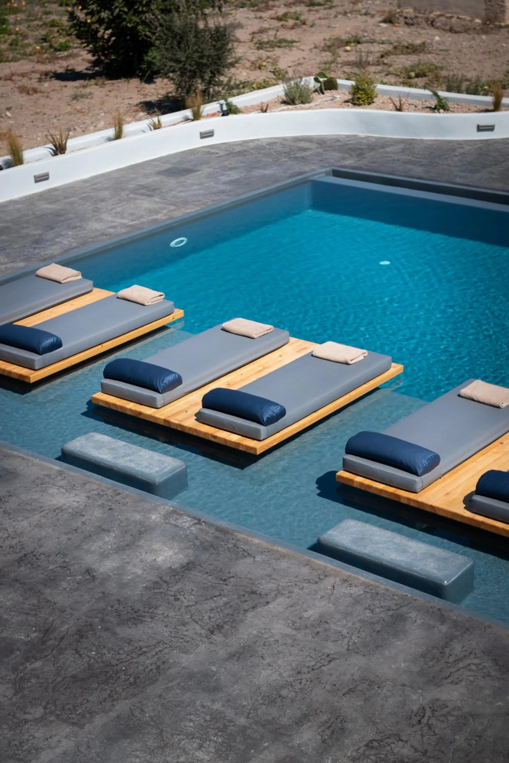 Pool view in Volcanic Arc Suites