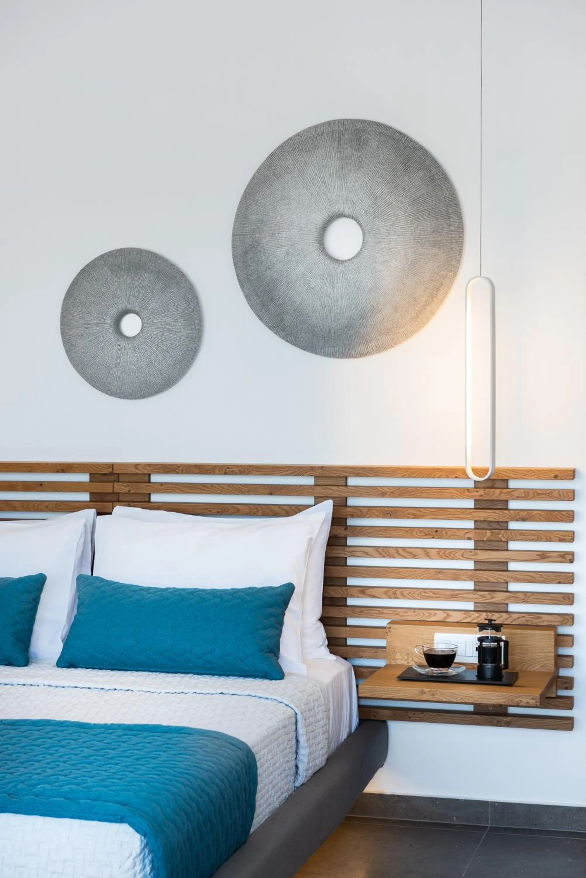 Decorative detail, Bed in Volcanic Arc Suites