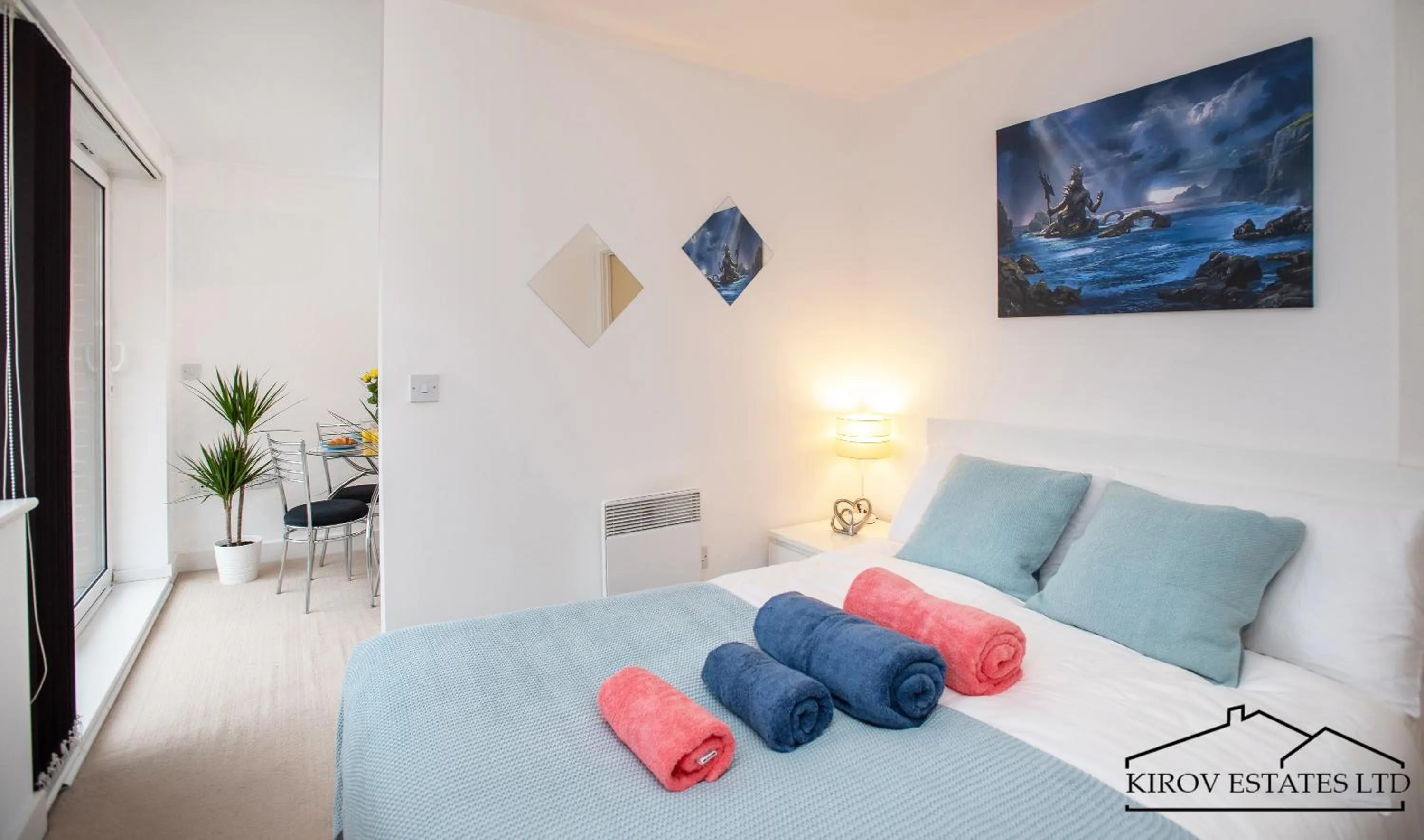 Bedroom in Poseidon Apartment - 1 Bed Flat - Heart of Town