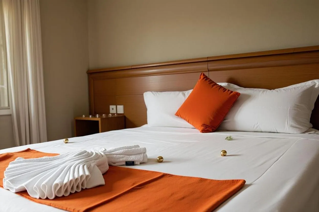 Bed in Hotel Golden Flora