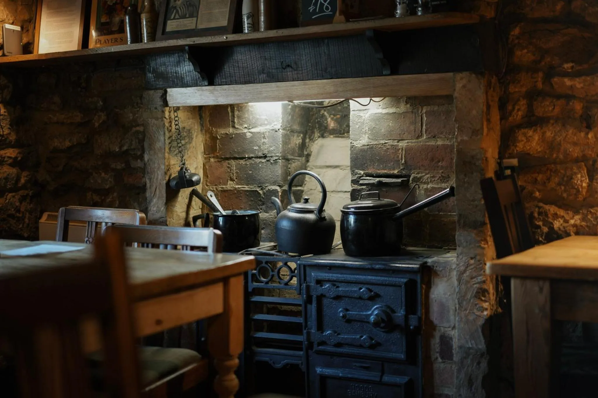 Dining area in The Falkland Arms