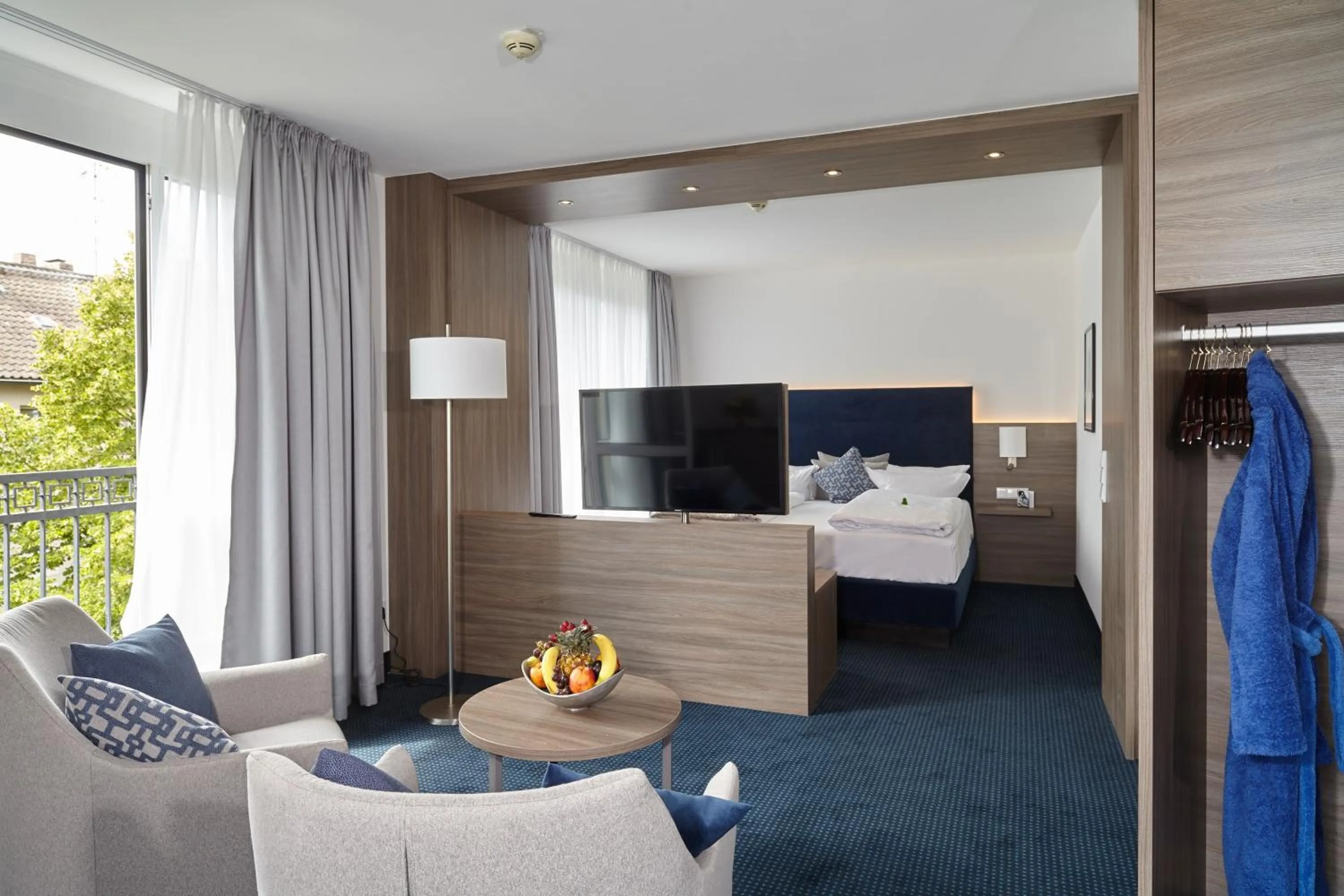 Living room, Bed in Alexander am Zoo