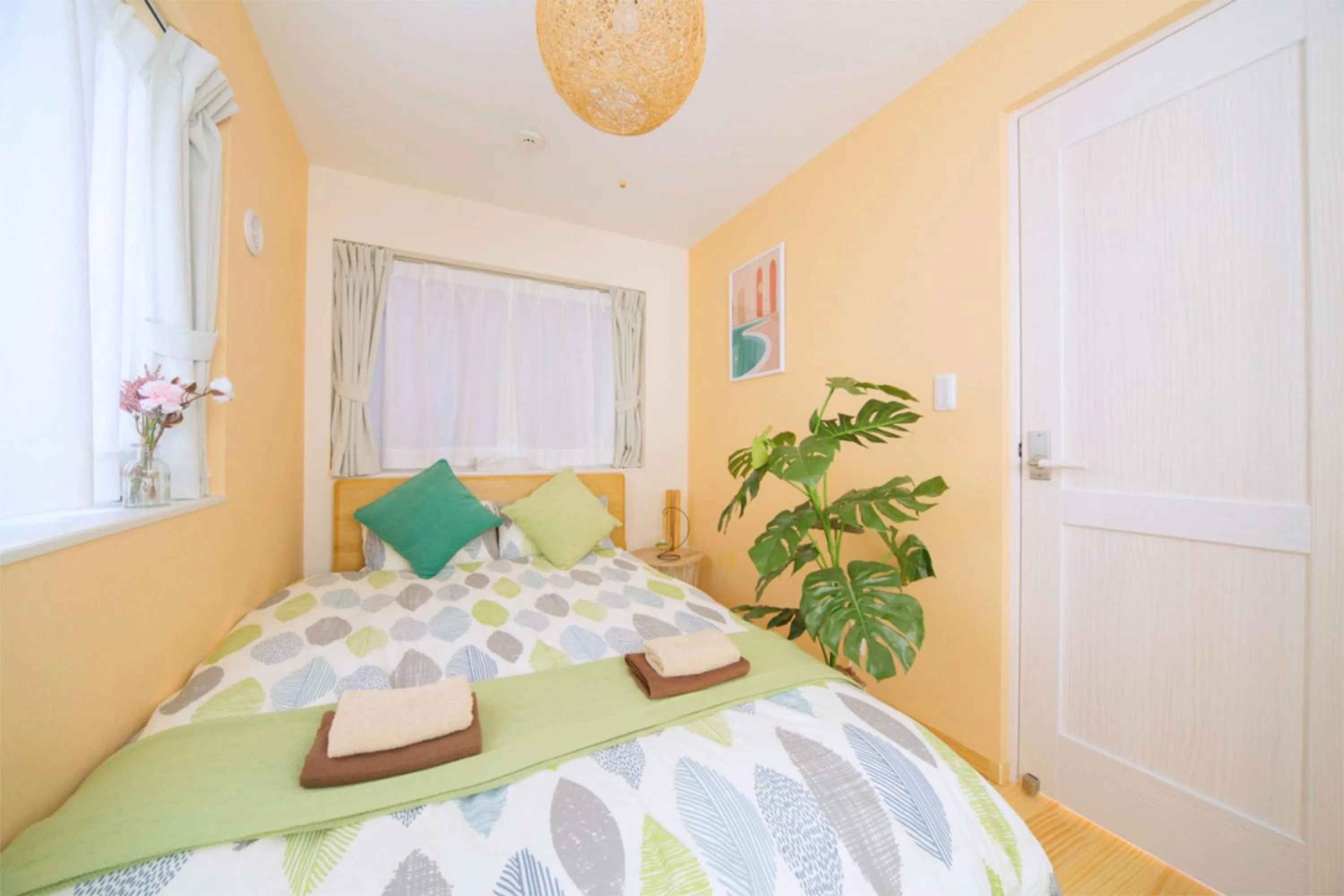 Bed in nestay villa tokyo otsuka