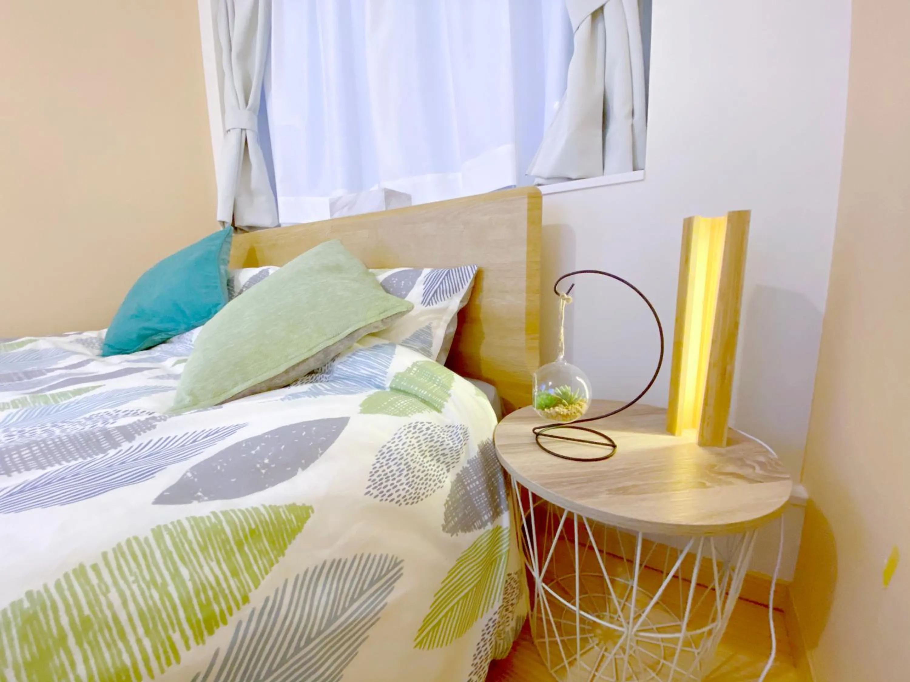 Bed in nestay villa tokyo otsuka