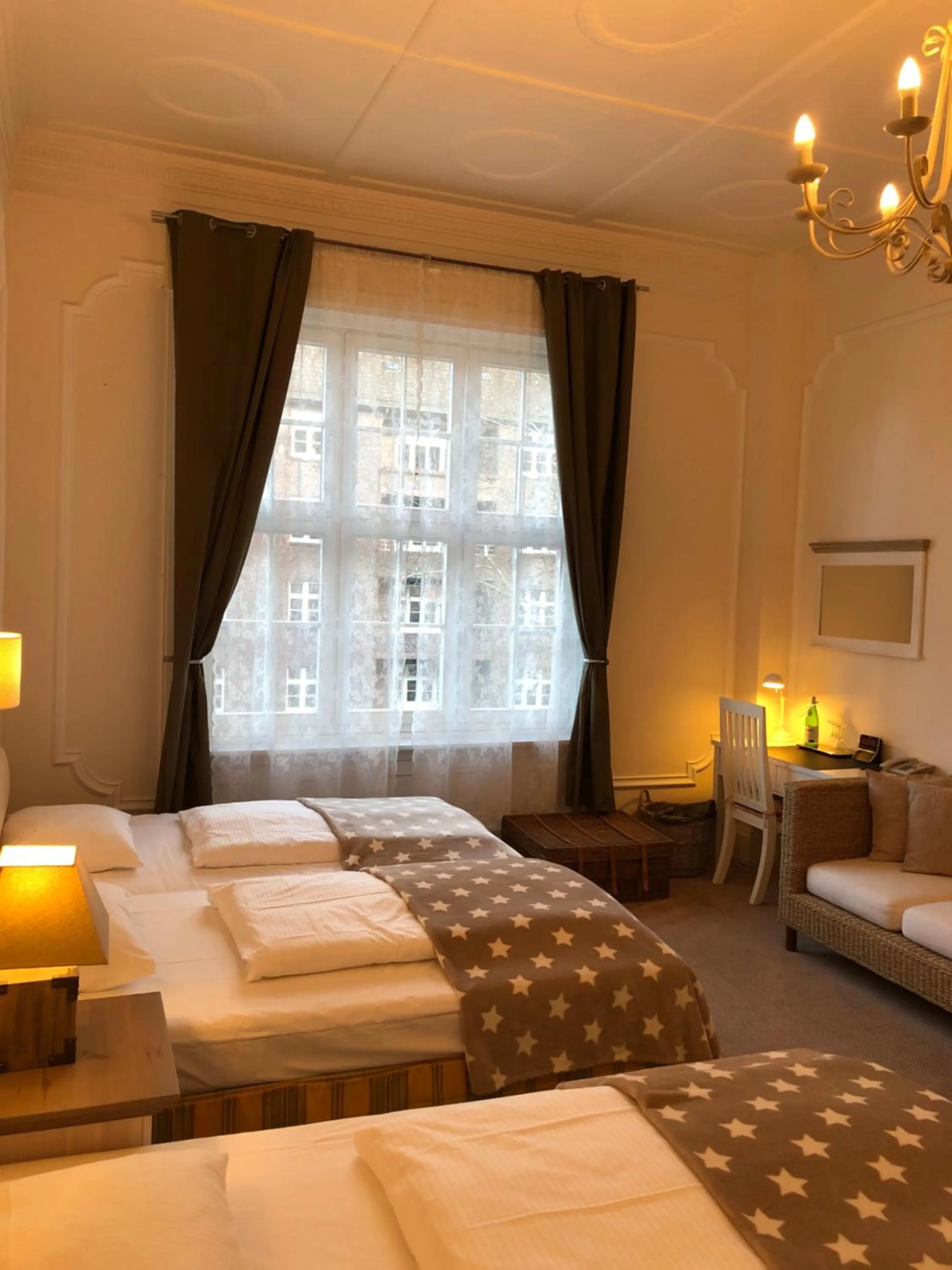 Bed in Hotel Fresena im Dammtorpalais