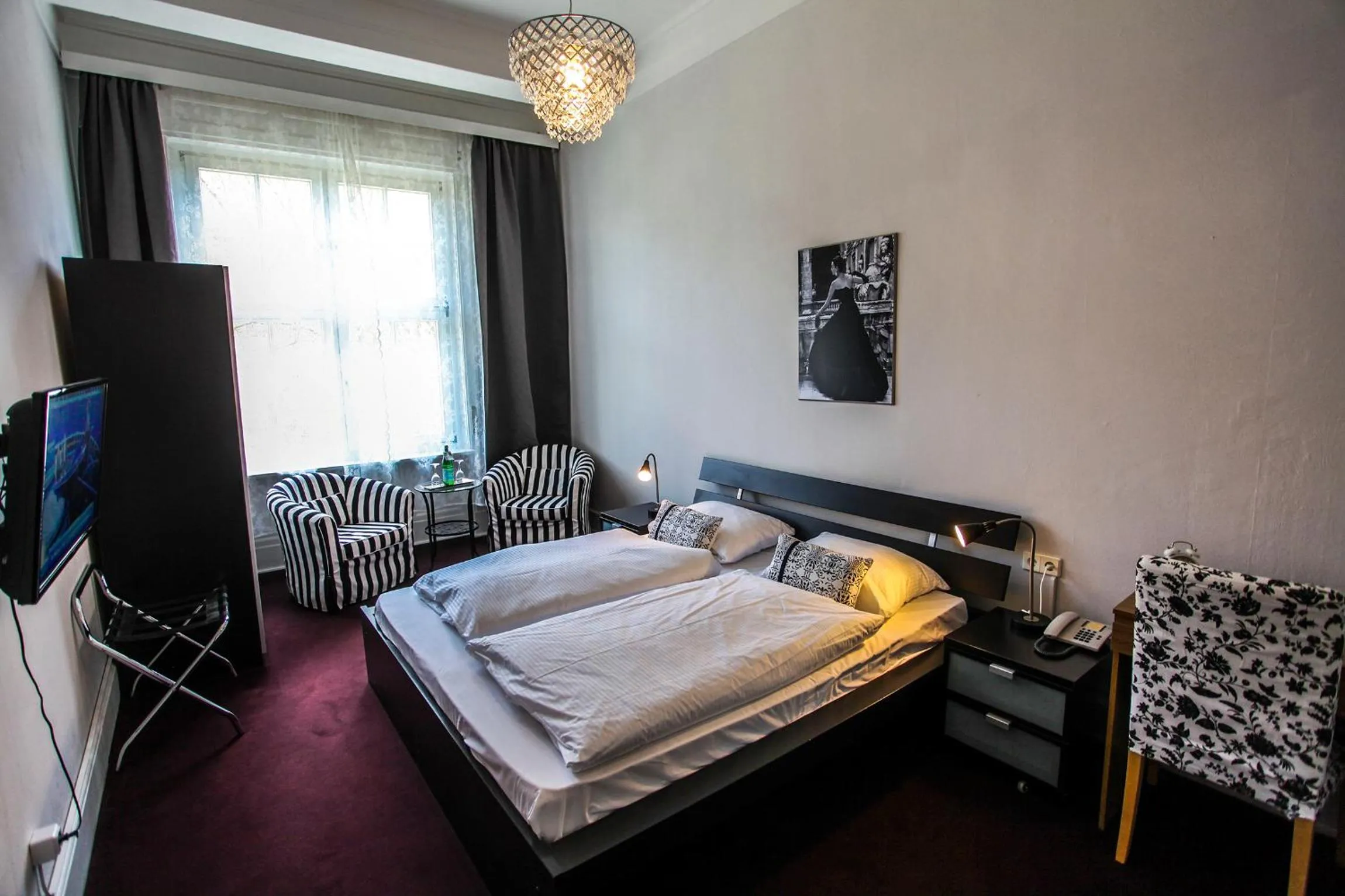 Bedroom, Bed in Hotel Fresena im Dammtorpalais