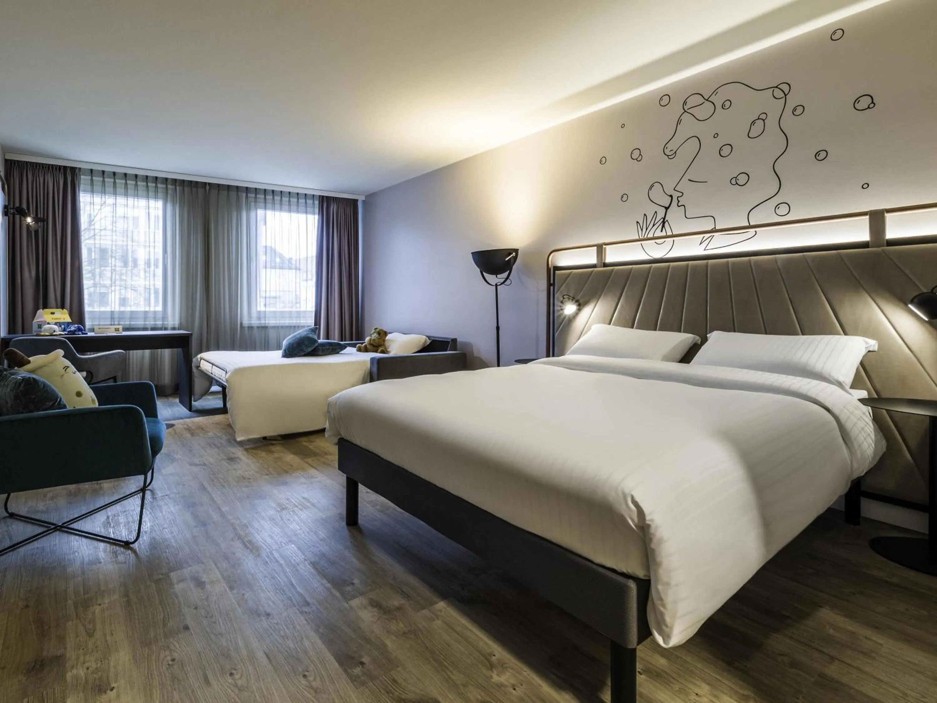 Bedroom, Bed in ibis Styles Bielefeld City