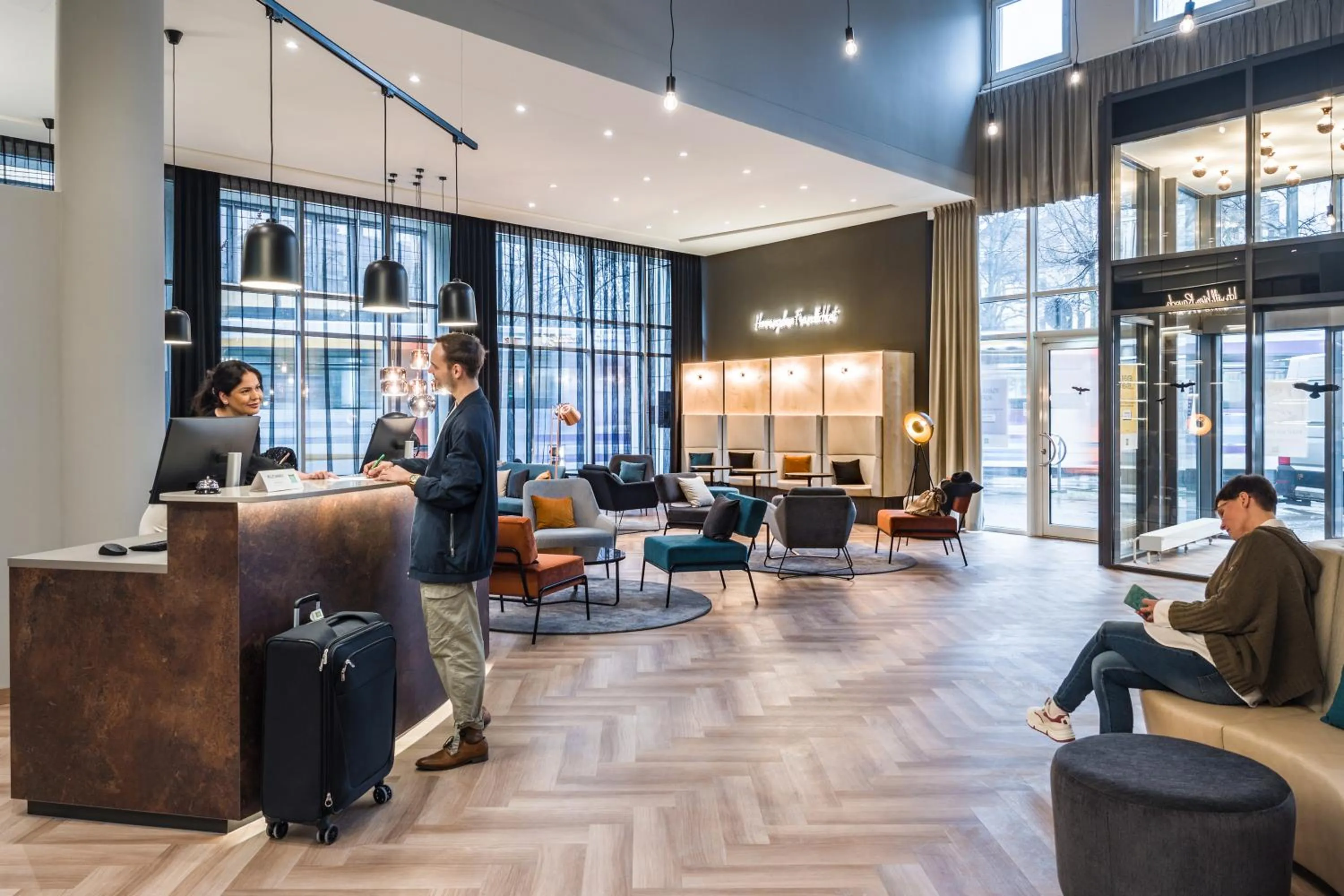 Lobby or reception in ibis Styles Bielefeld City