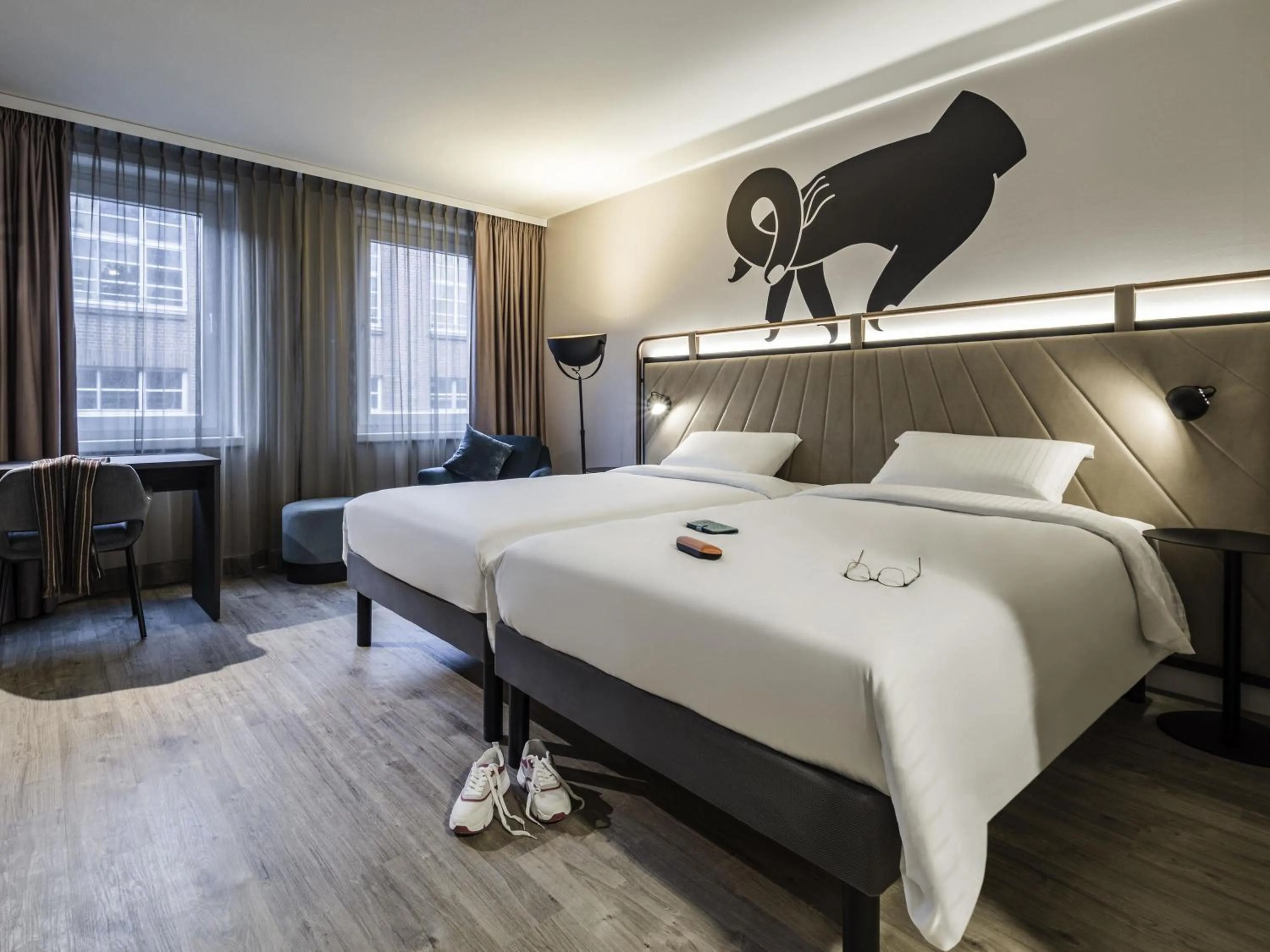 Bedroom, Bed in ibis Styles Bielefeld City