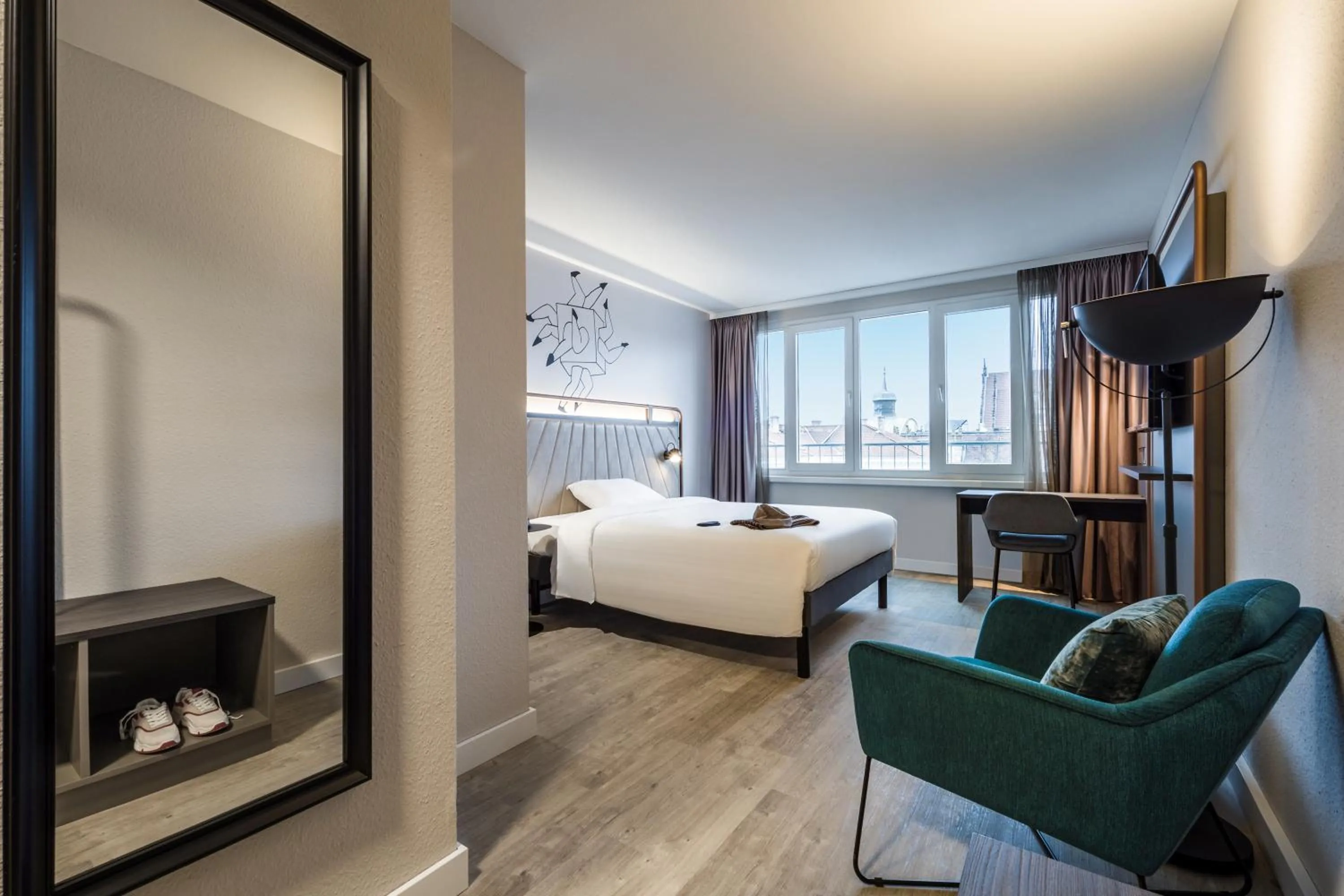 Photo of the whole room, Bed in ibis Styles Bielefeld City