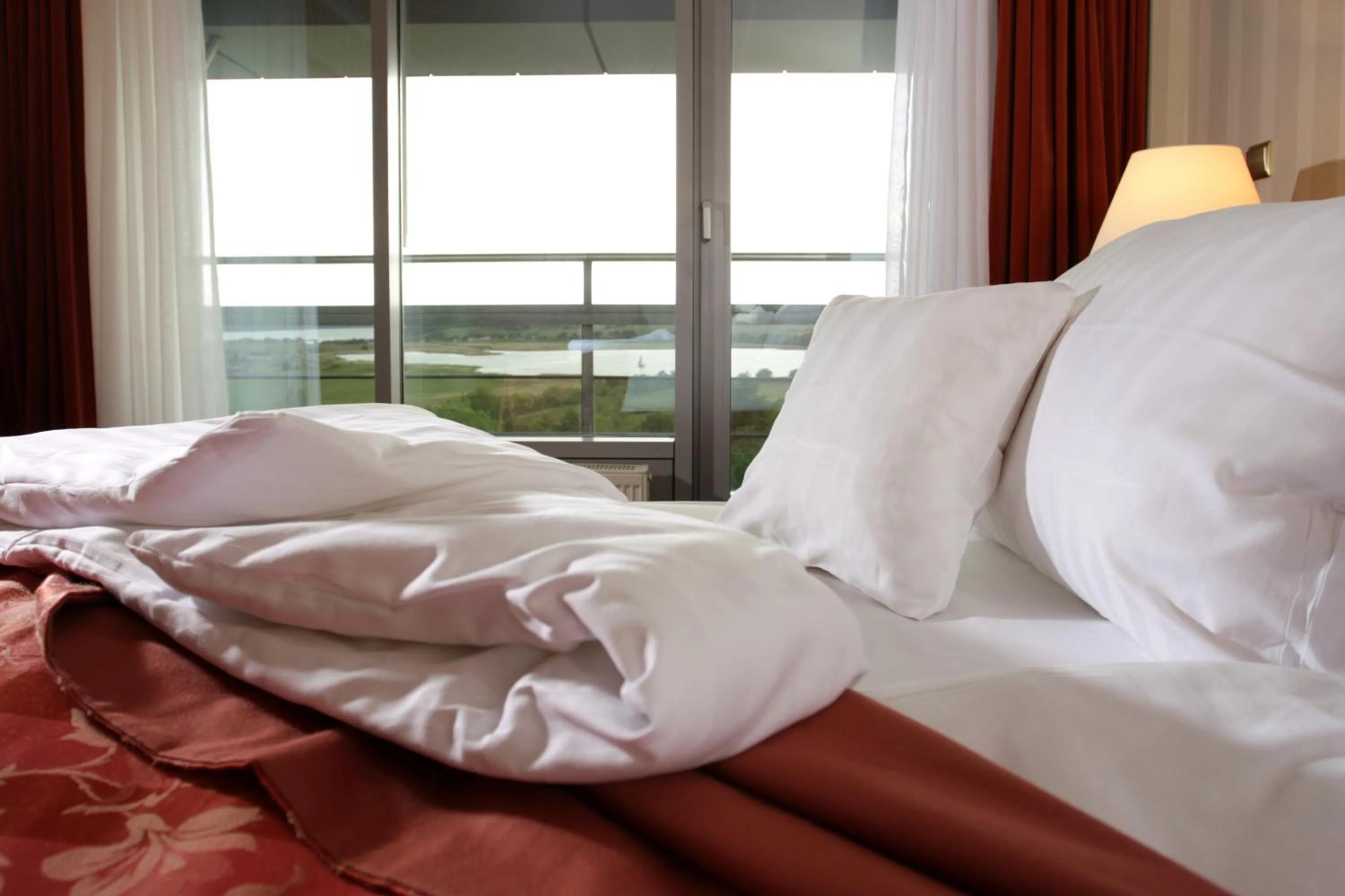 Bed in Cliff Hotel Rügen