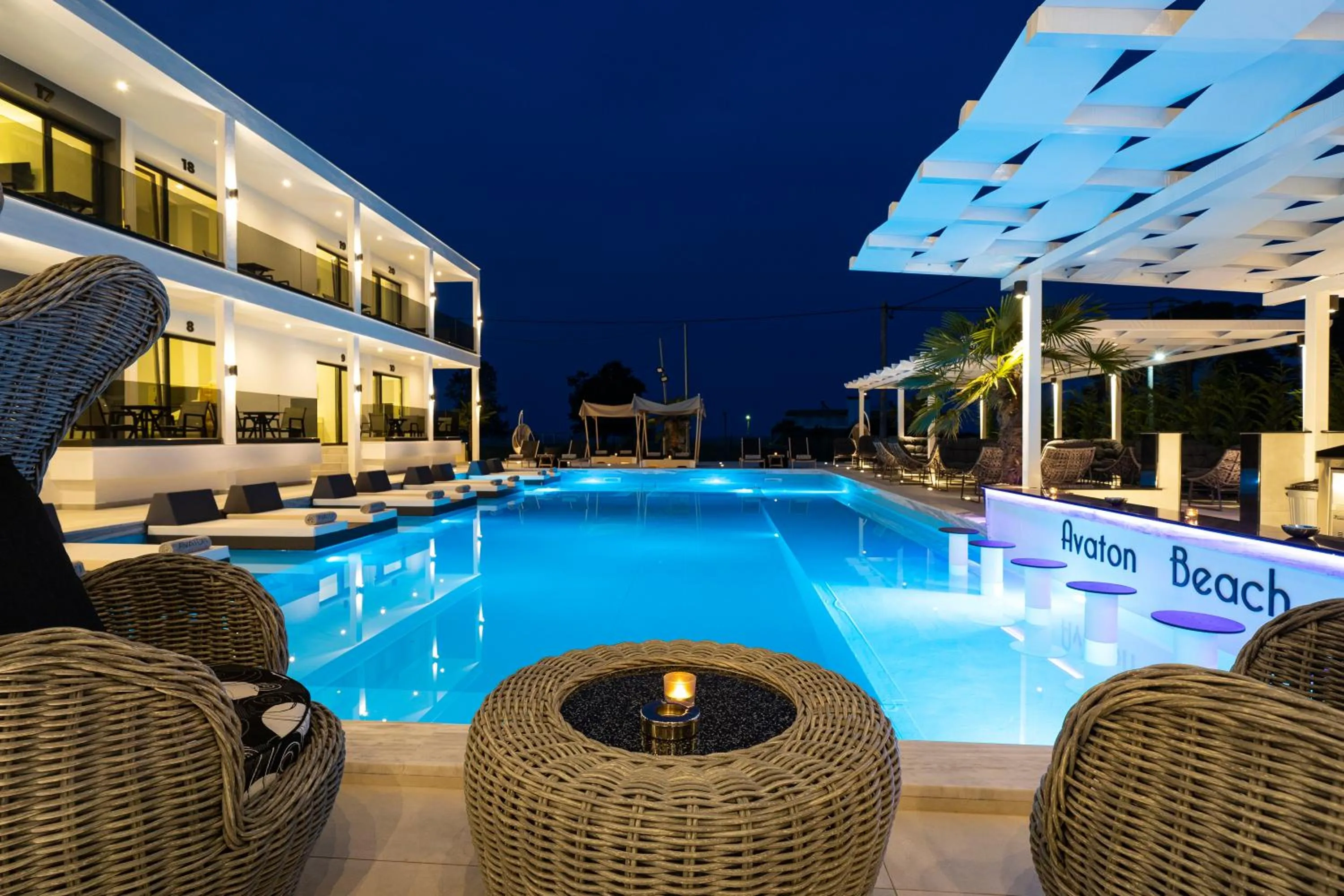 Patio in Avaton Luxury Resort and Spa Access the Enigma - Adults Only & Kids 14 Plus-