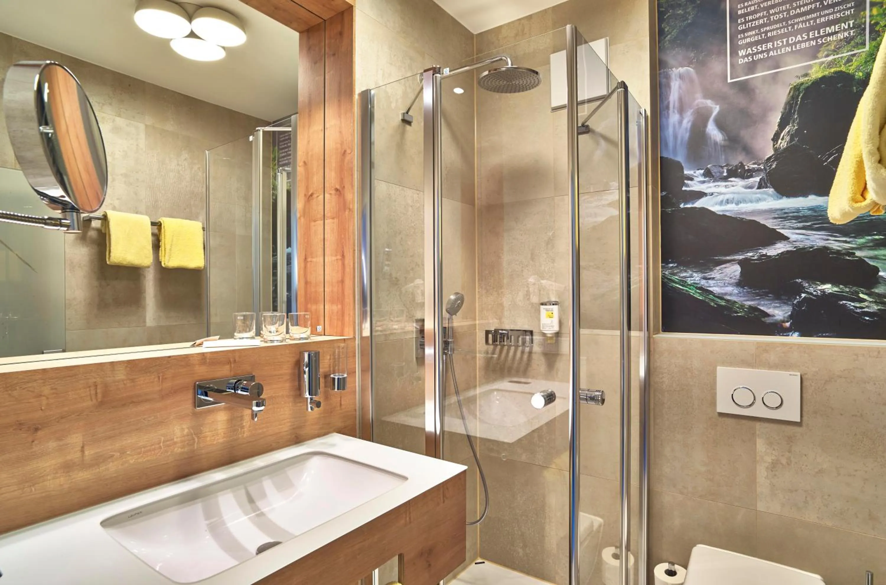 Shower in Hotel Lindenhof