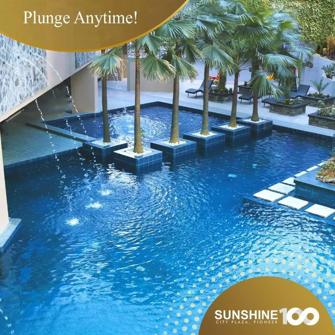 Pool view in U607 Sunshine100 Netflix 65InchesTV Wifi Karaoke Swimming Pool