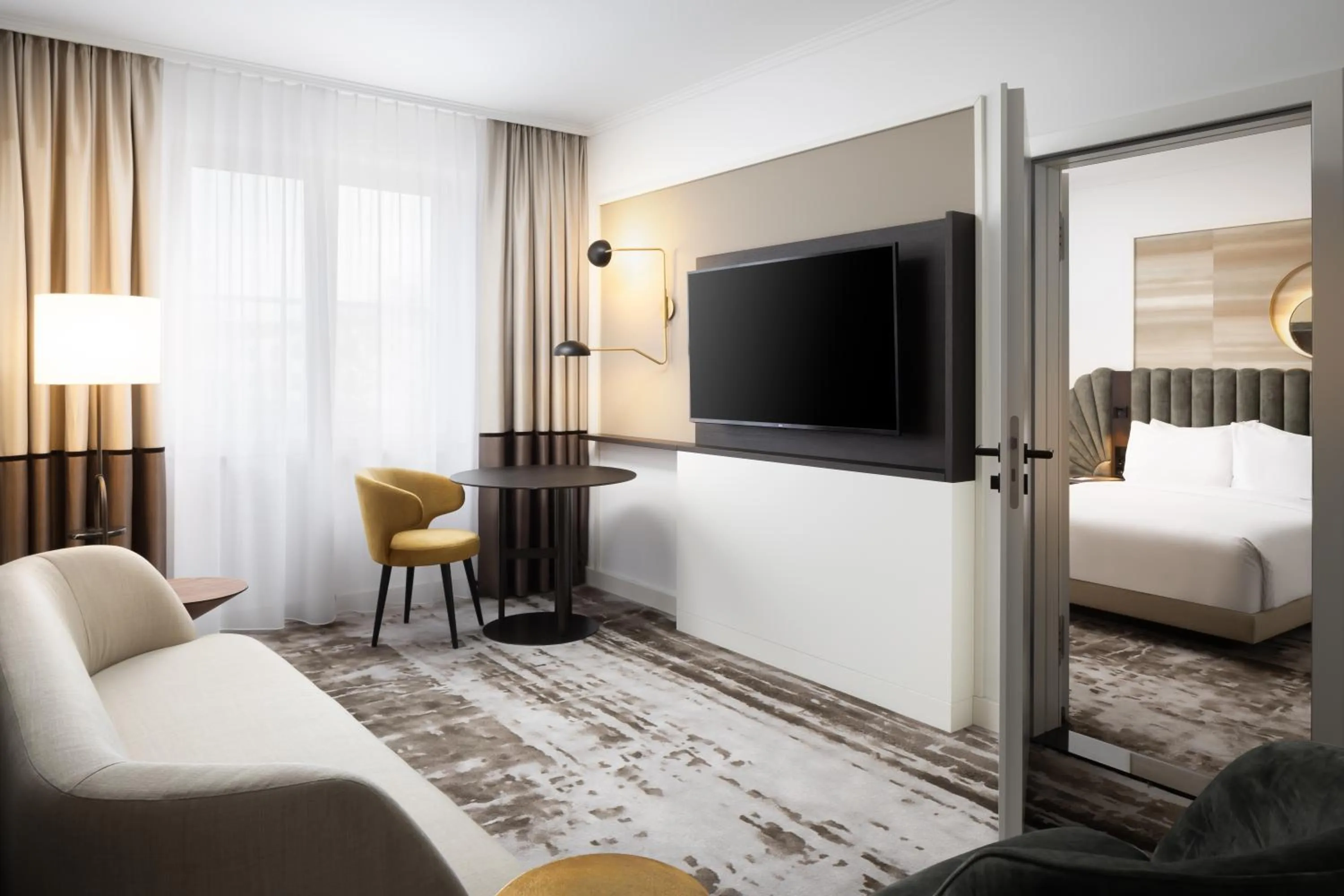 Bed in Hilton Heidelberg