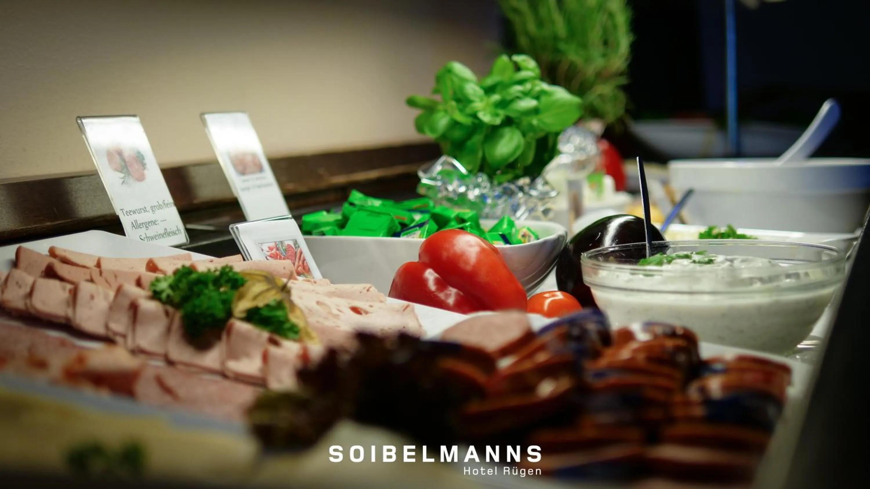 Buffet breakfast in Soibelmanns Hotel Rügen
