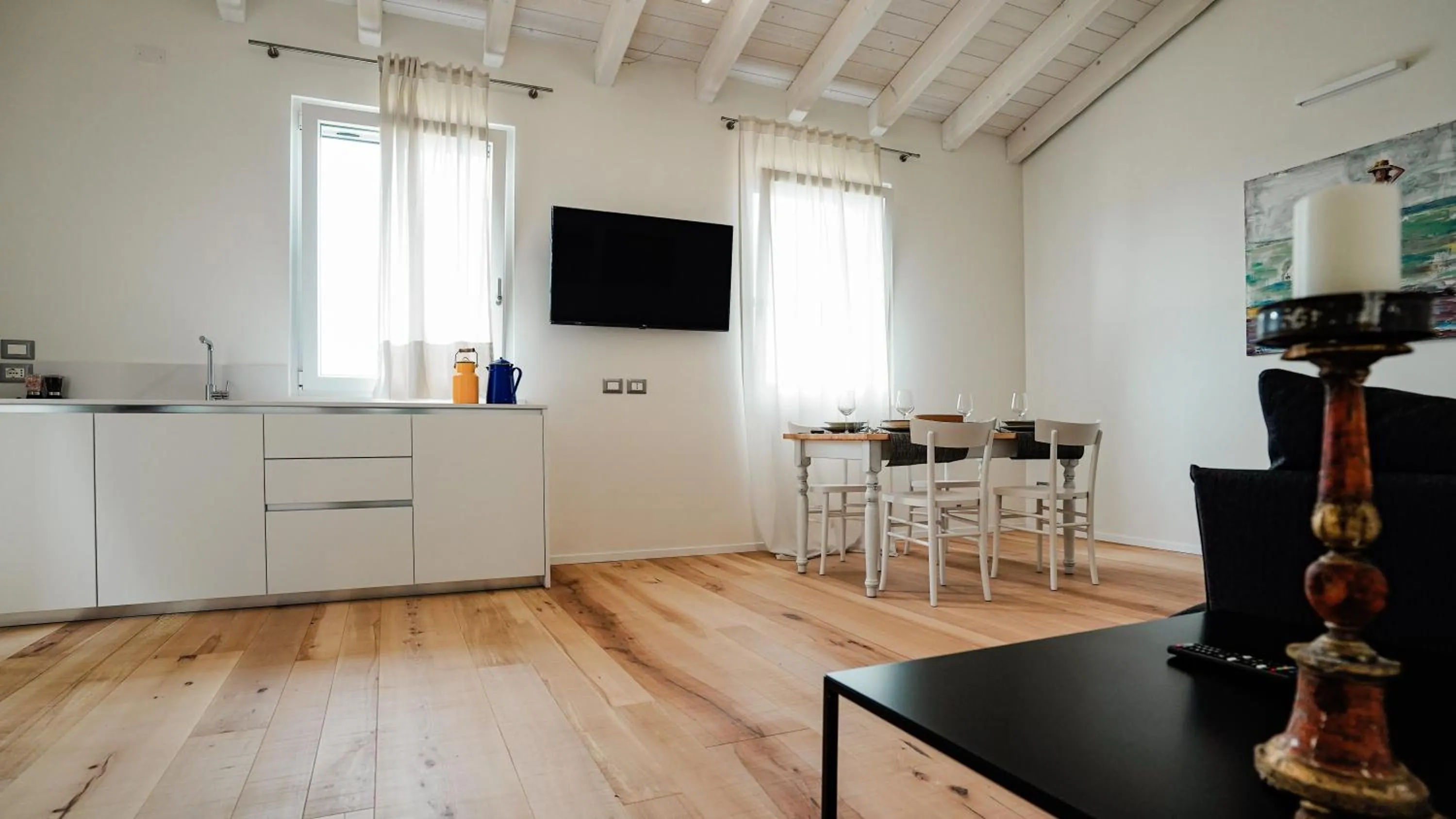Kitchen or kitchenette in Casa Olivi Apartments