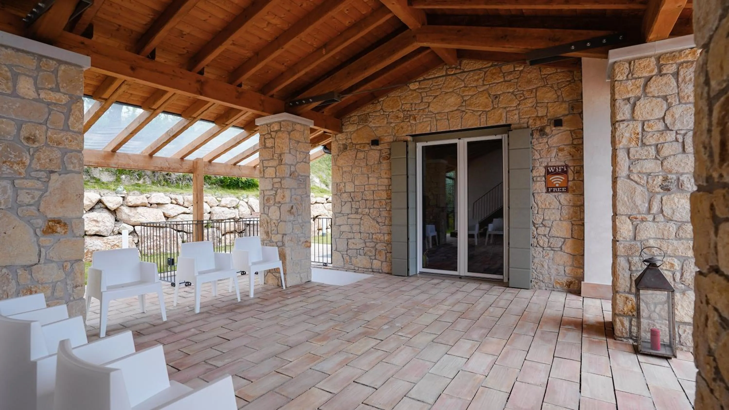 Patio in Casa Olivi Apartments