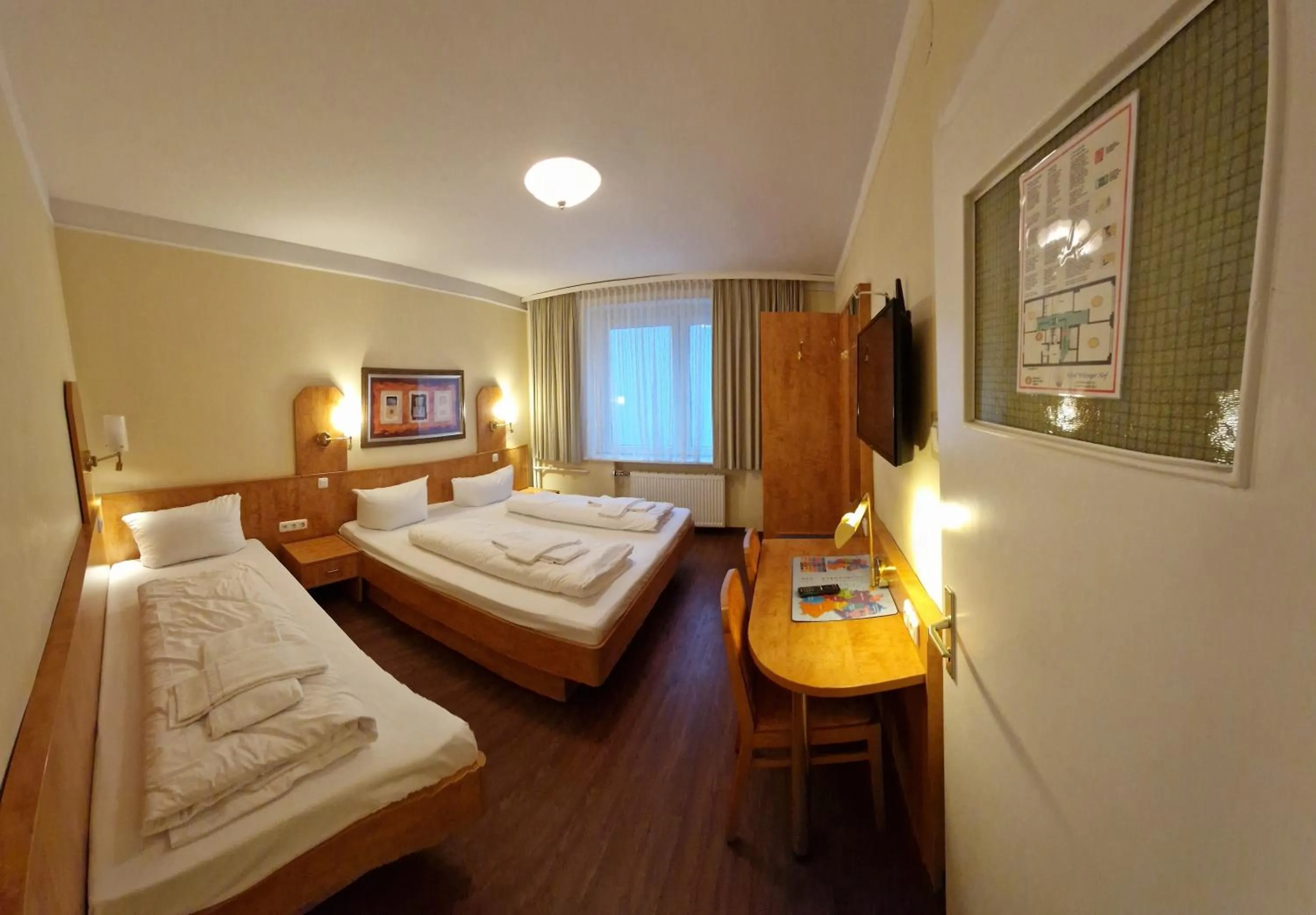 Bed in Hotel Wikinger Hof