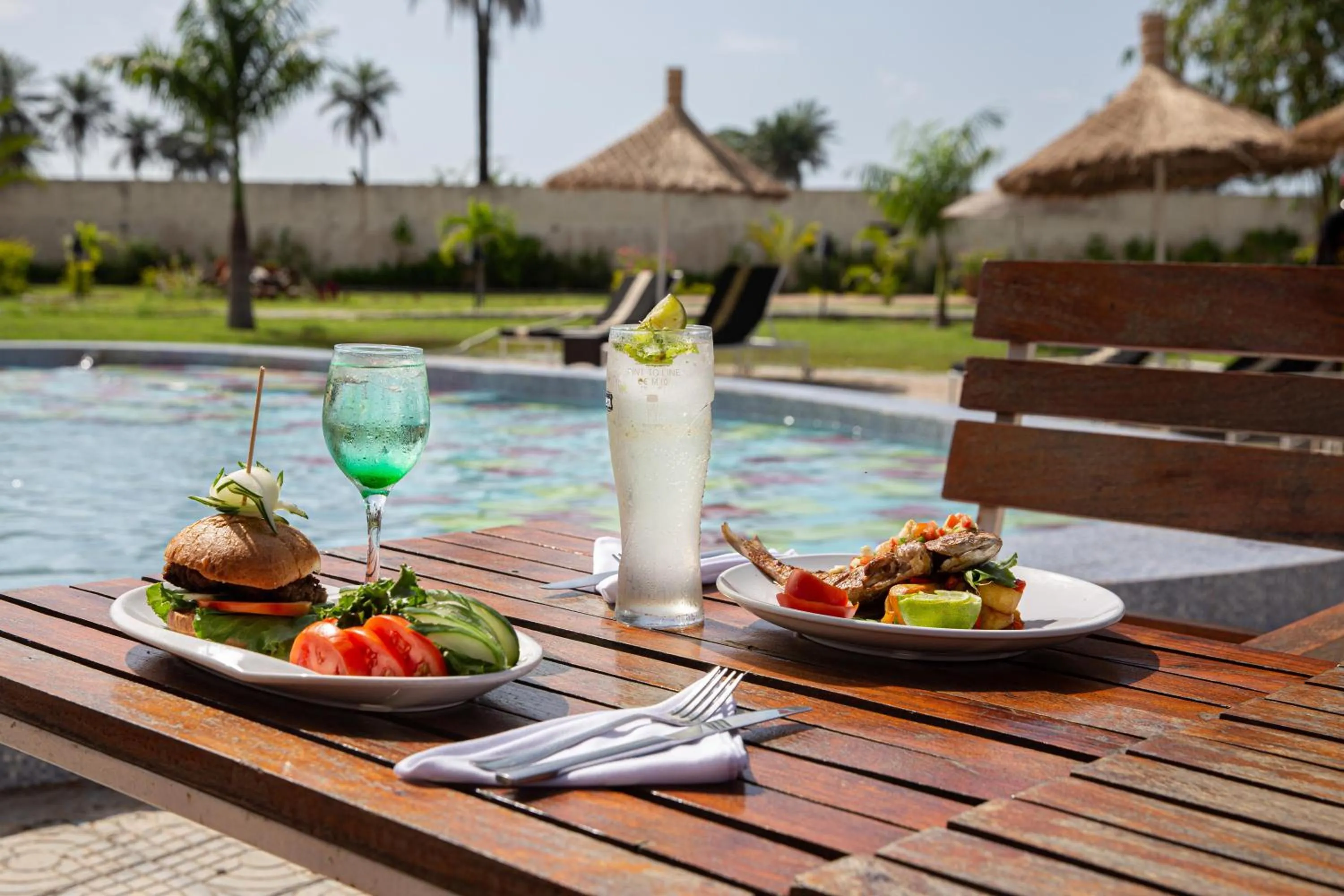 Food and drinks in Bamboo Village Resort