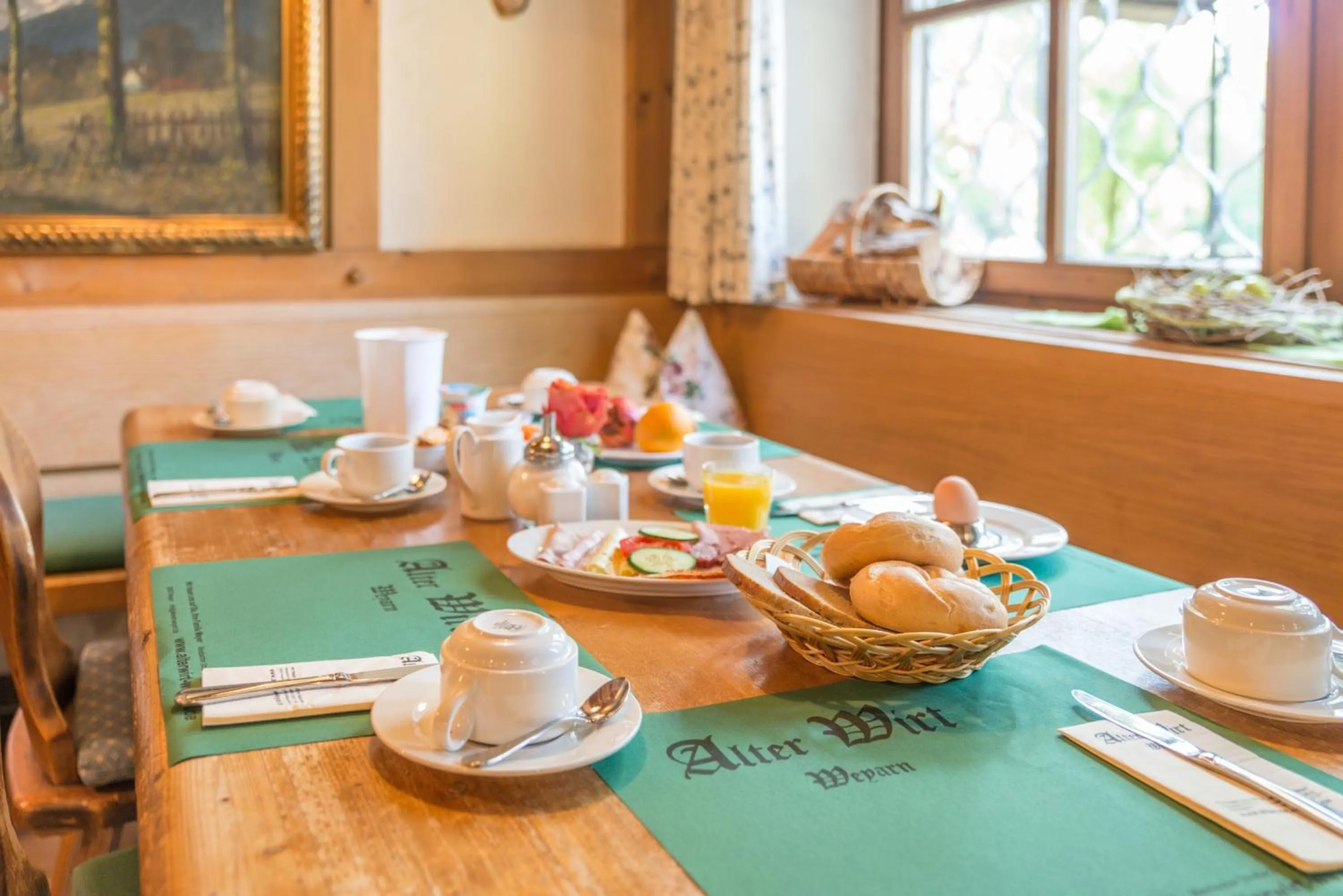 Food and drinks in Hotel Alter Wirt