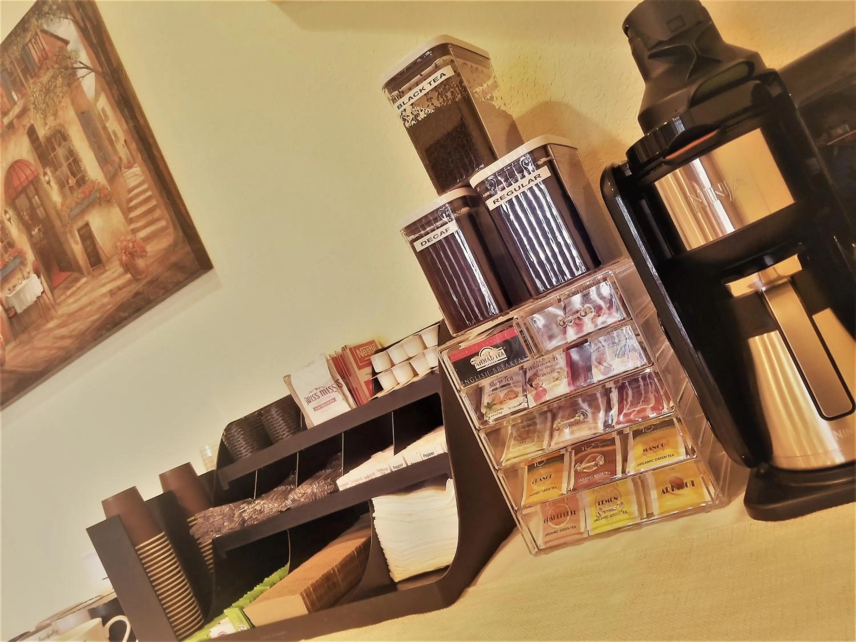 Coffee/tea facilities in Peak Valley Manor, a Modern Farmhouse