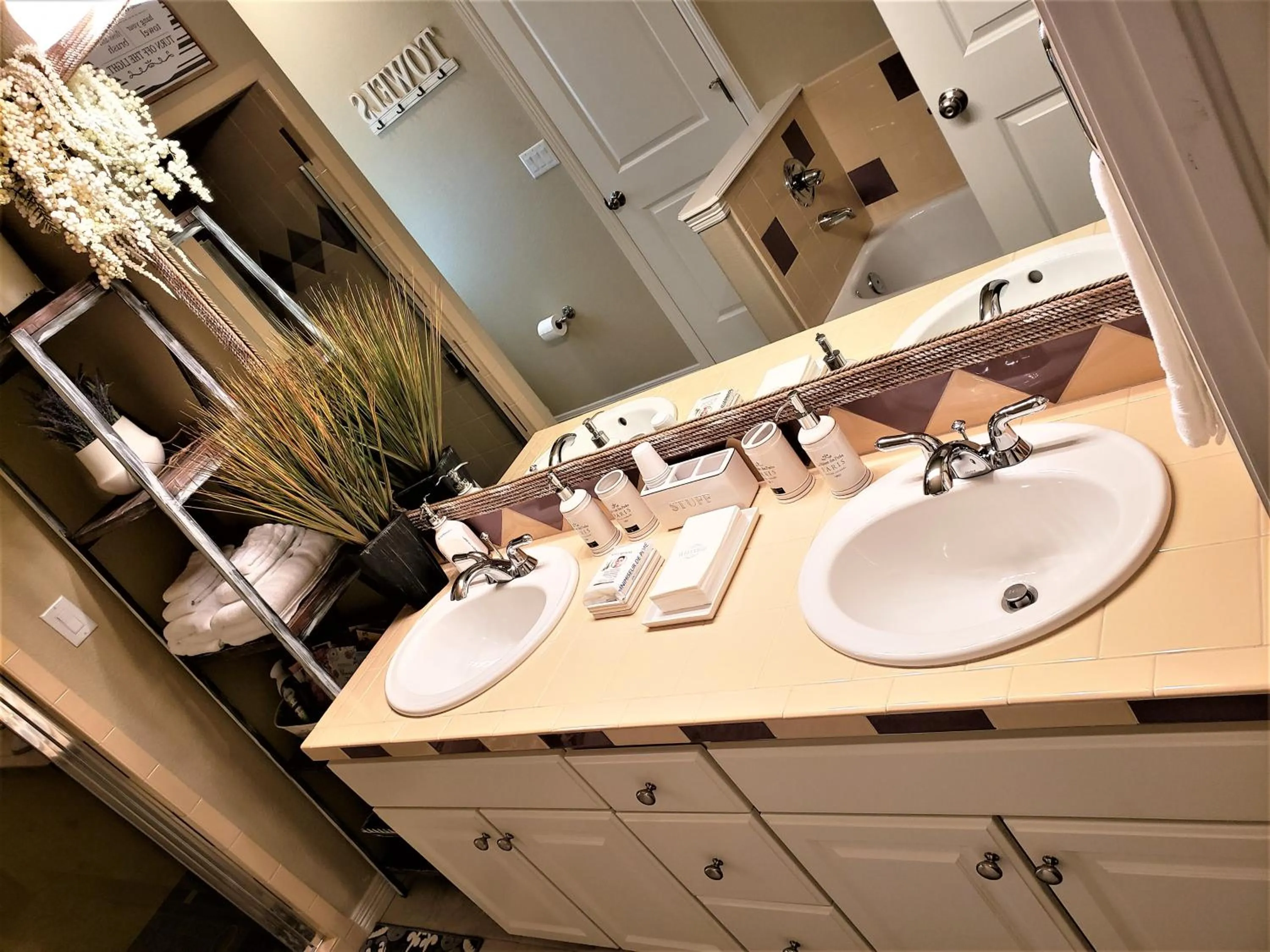 Bathroom in Peak Valley Manor, a Modern Farmhouse