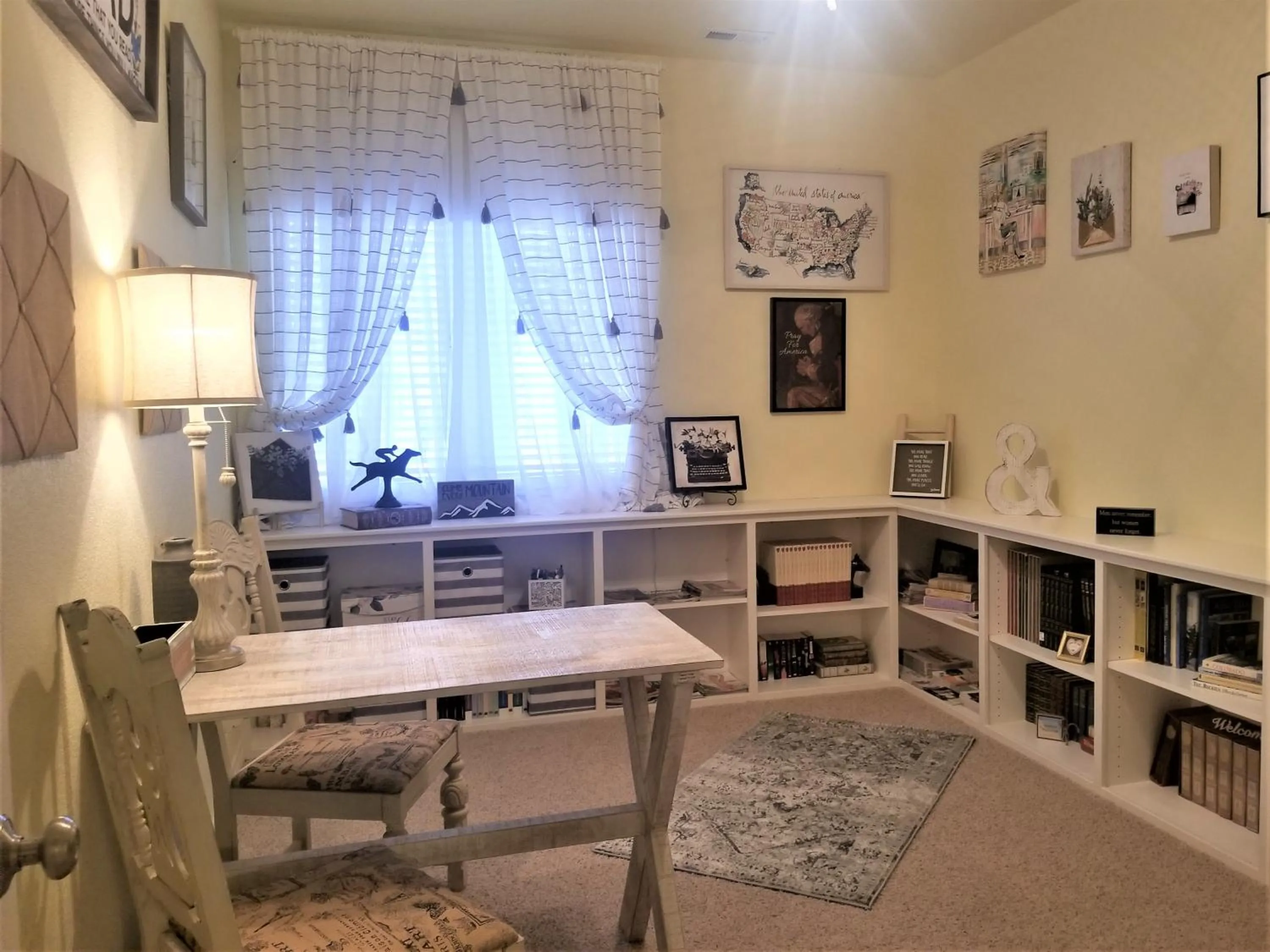 Library in Peak Valley Manor, a Modern Farmhouse