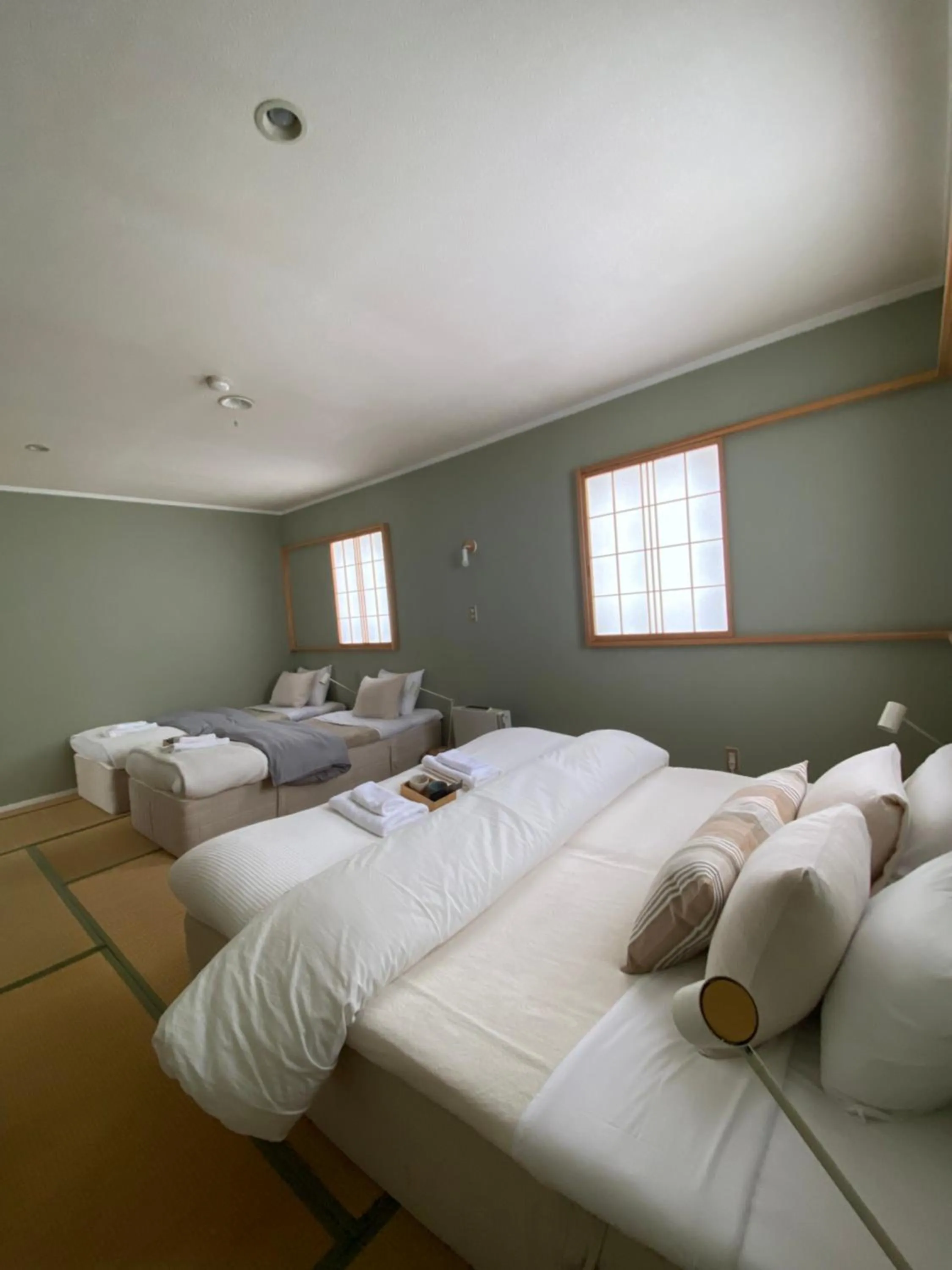 Bed in Myoko Forest Lodge