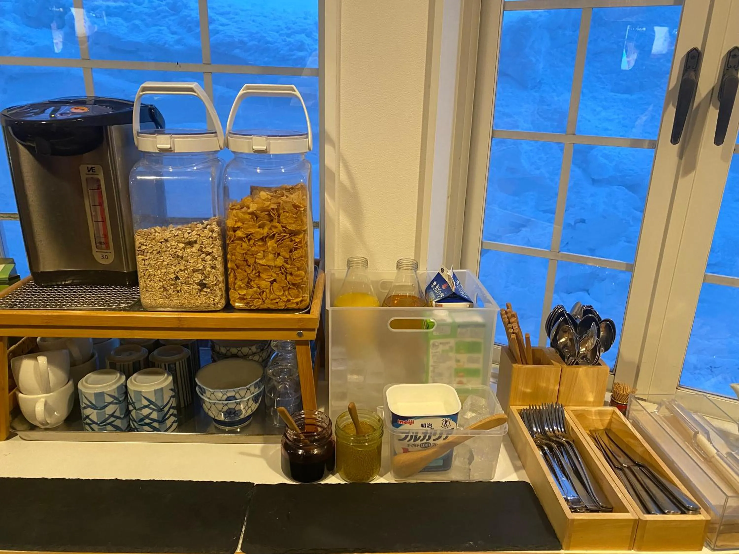 Breakfast in Myoko Forest Lodge