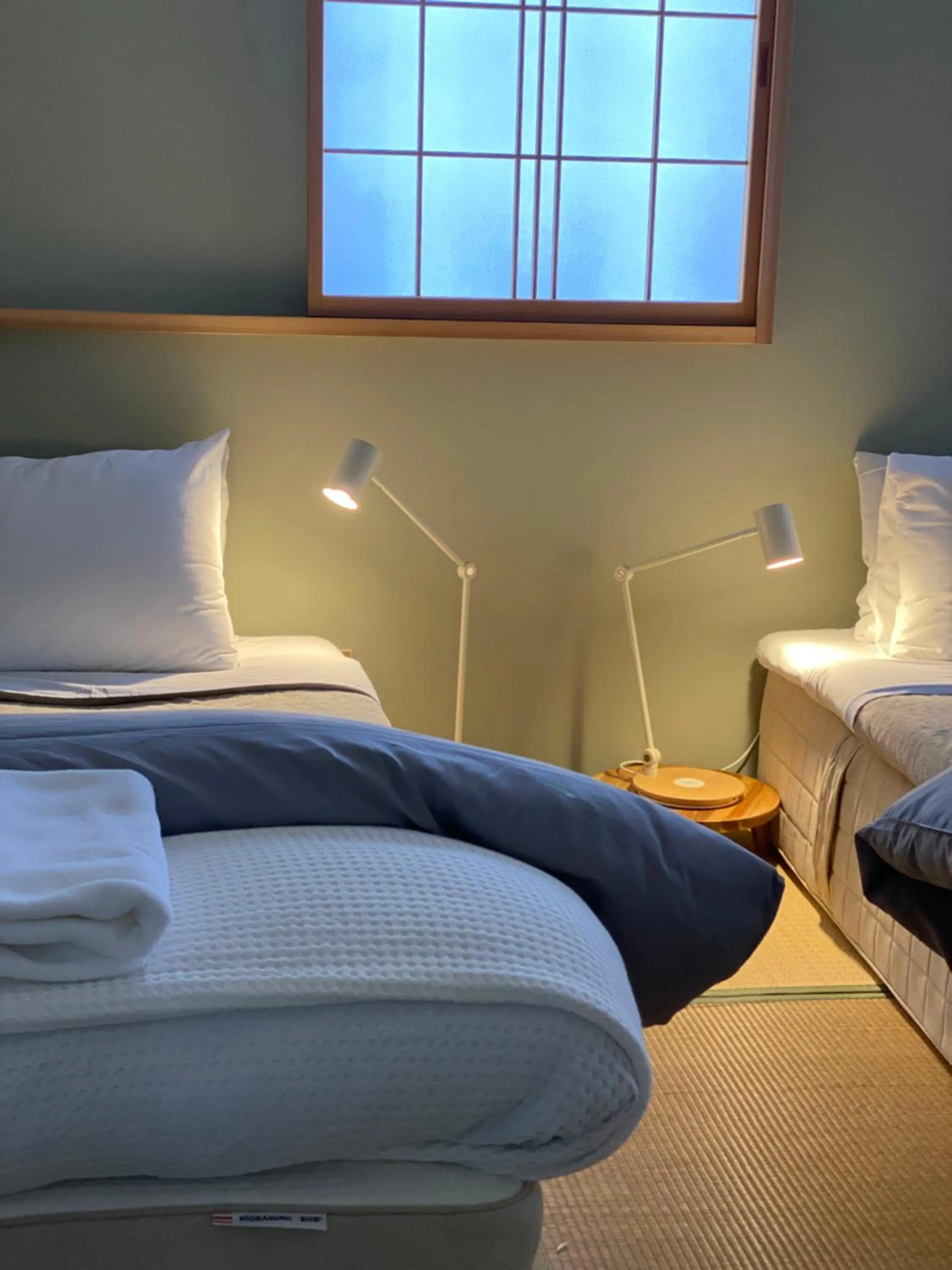 Bed in Myoko Forest Lodge