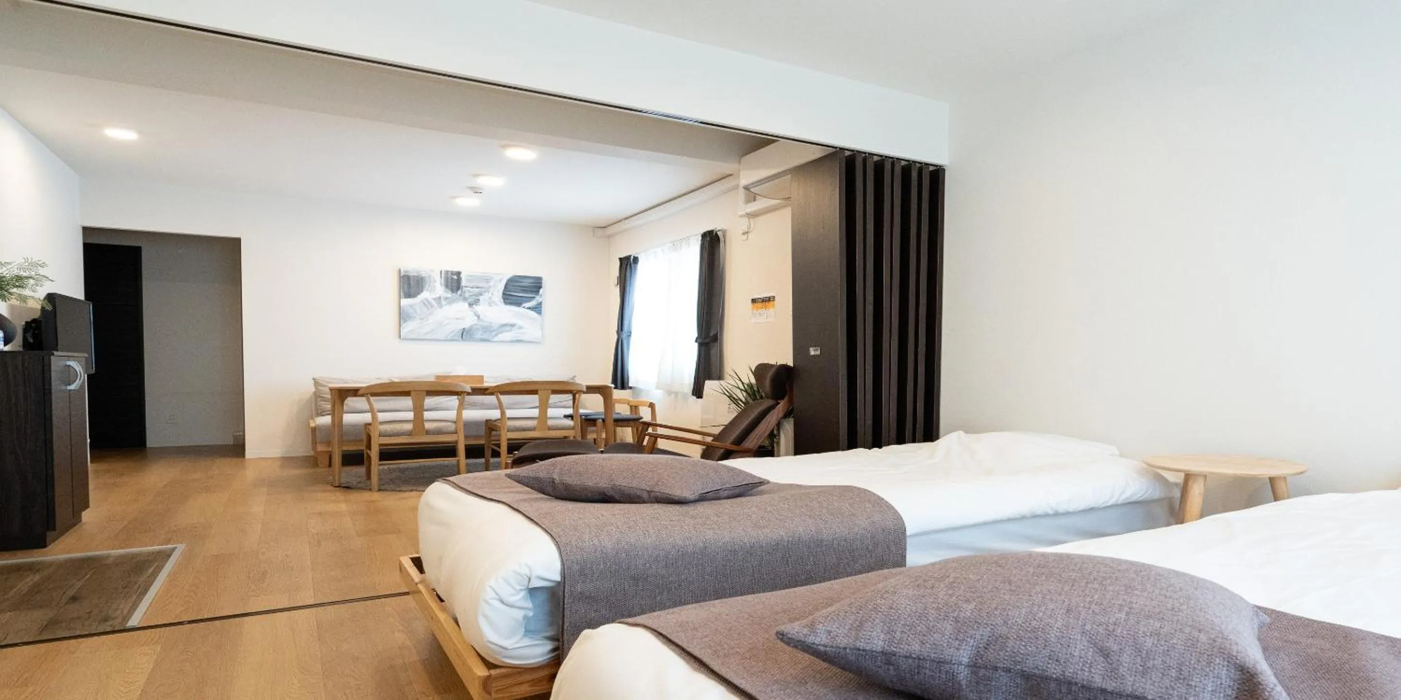 Bedroom, Bed in UCHI Susukino 5.7