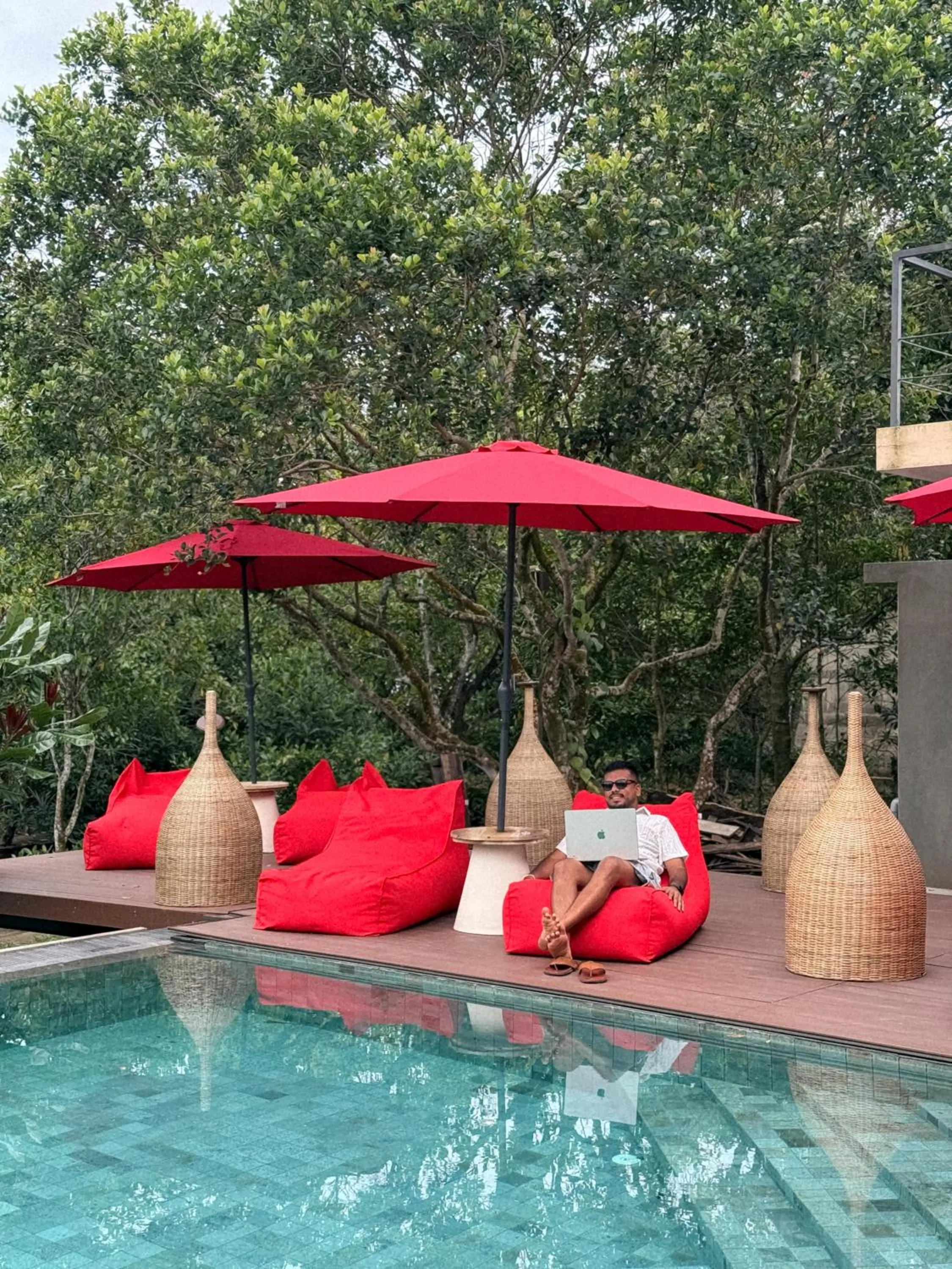 Garden view in Zen Koggala by Sugar Coliving