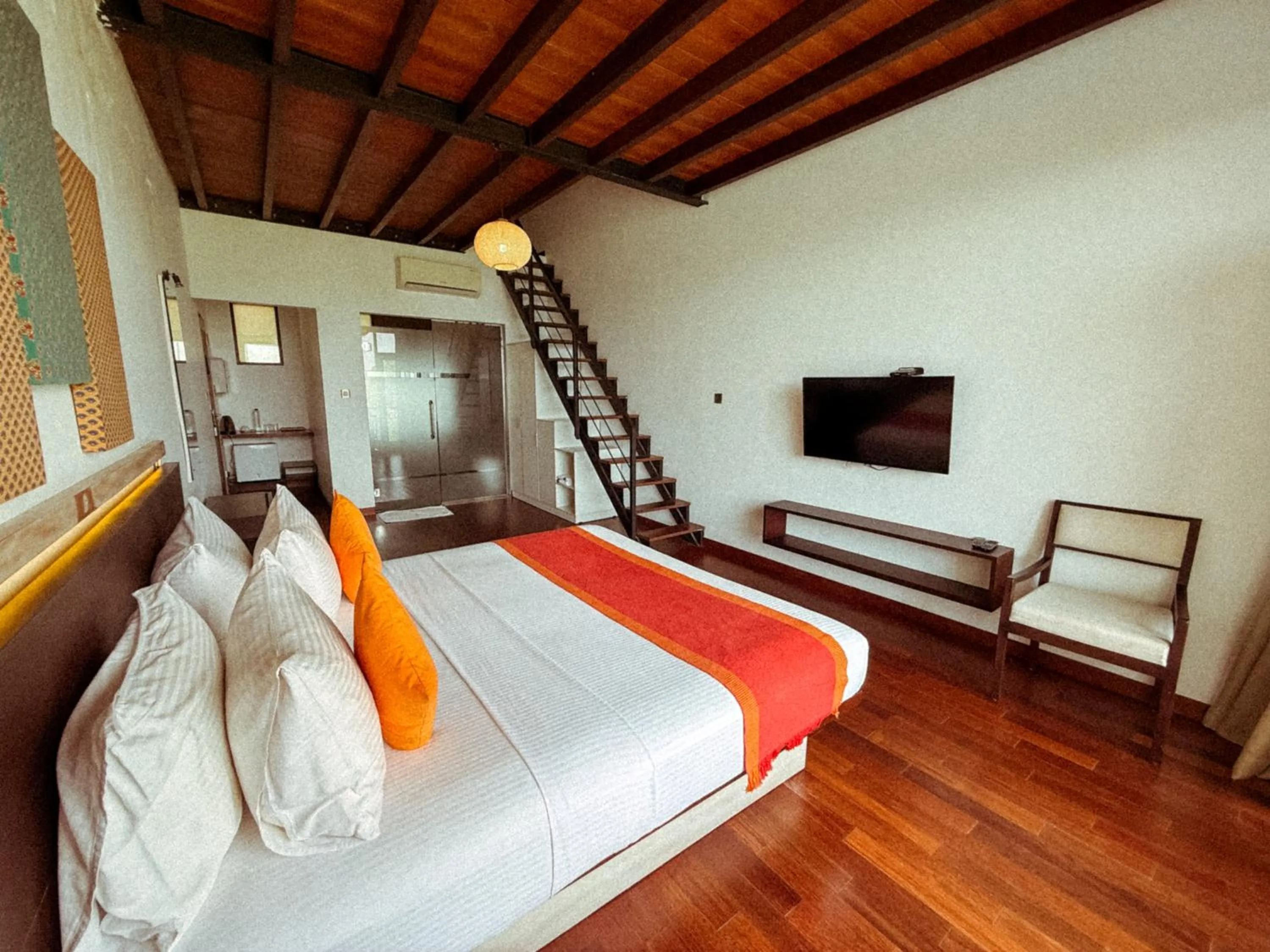 Communal lounge/ TV room, Bed in Zen Koggala by Sugar Coliving
