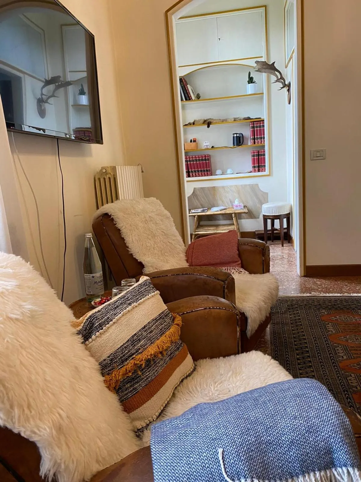 TV and multimedia, Bed in Villa Stecchini