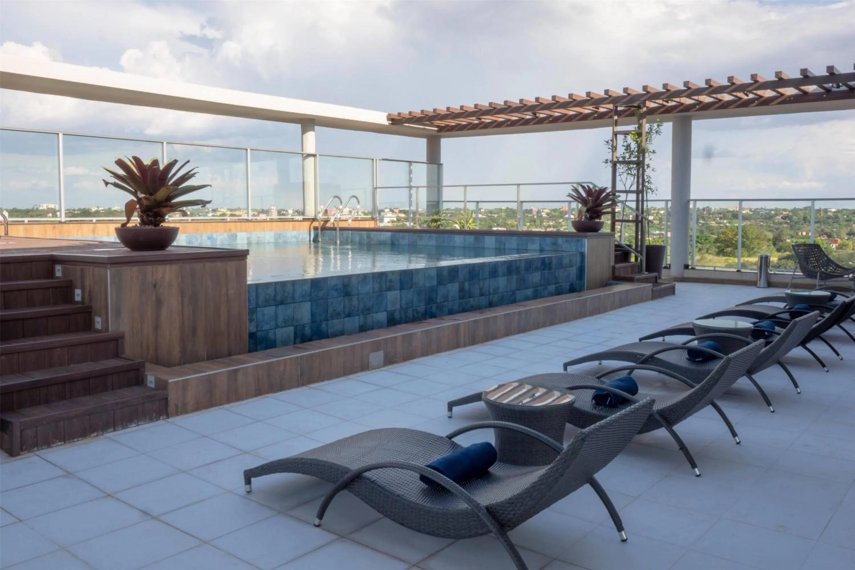 Pool view in Dazzler by Wyndham Ciudad del Este