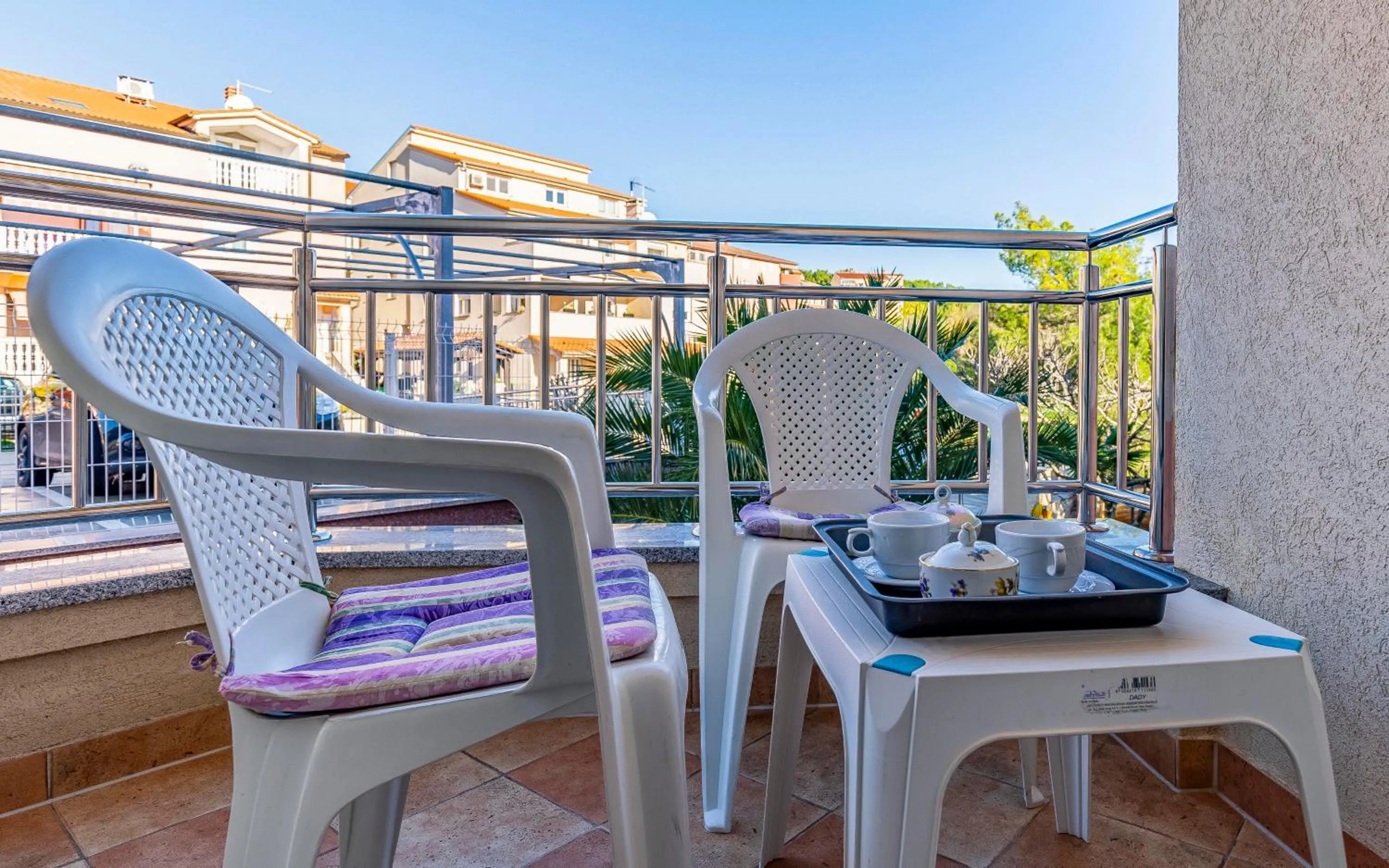 Balcony/Terrace in Istriensonne - Apartments Veruda mit Grillterrasse