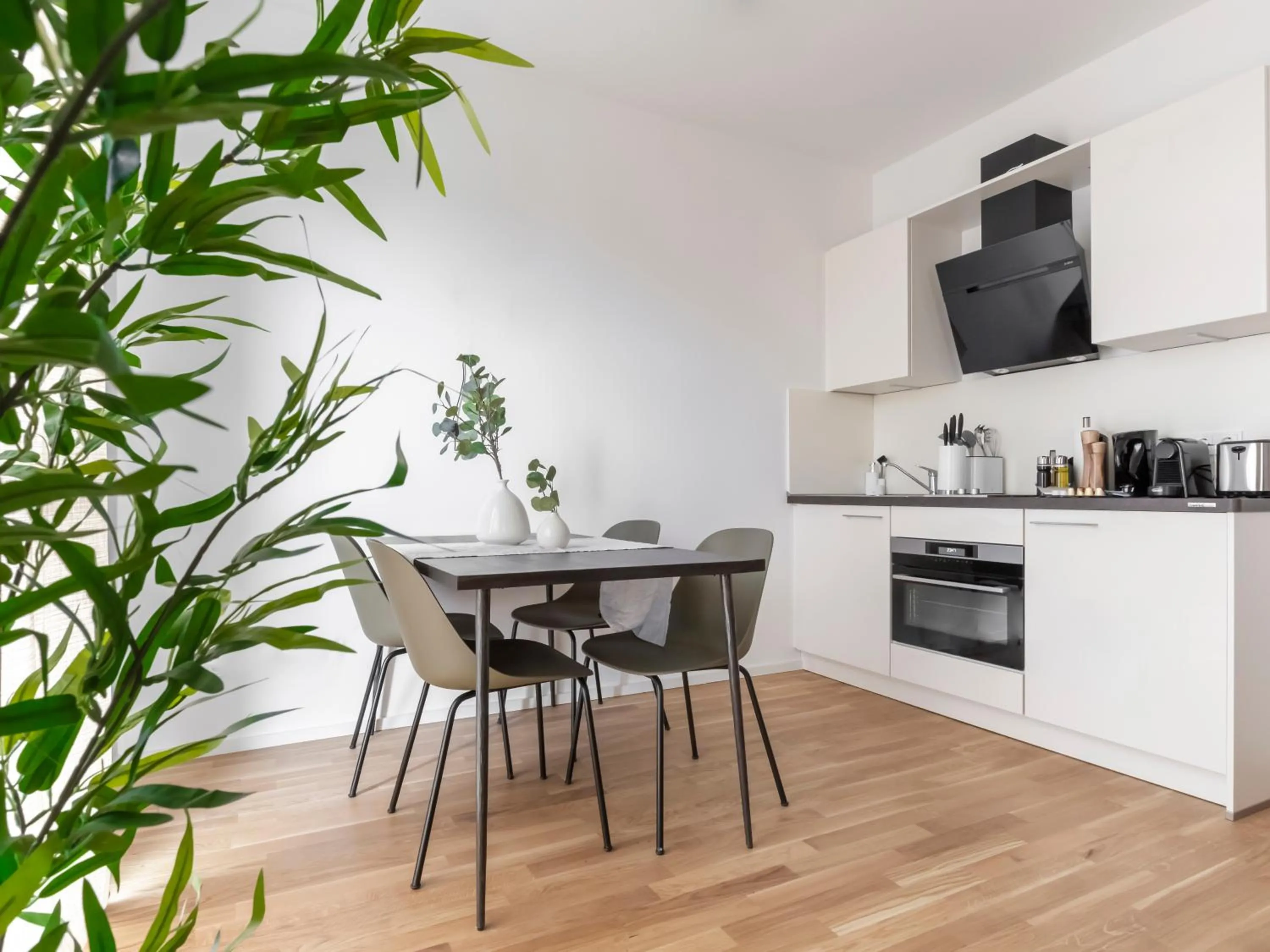 Kitchen or kitchenette in Limehome Trier Nikolaus-Leis-Straße