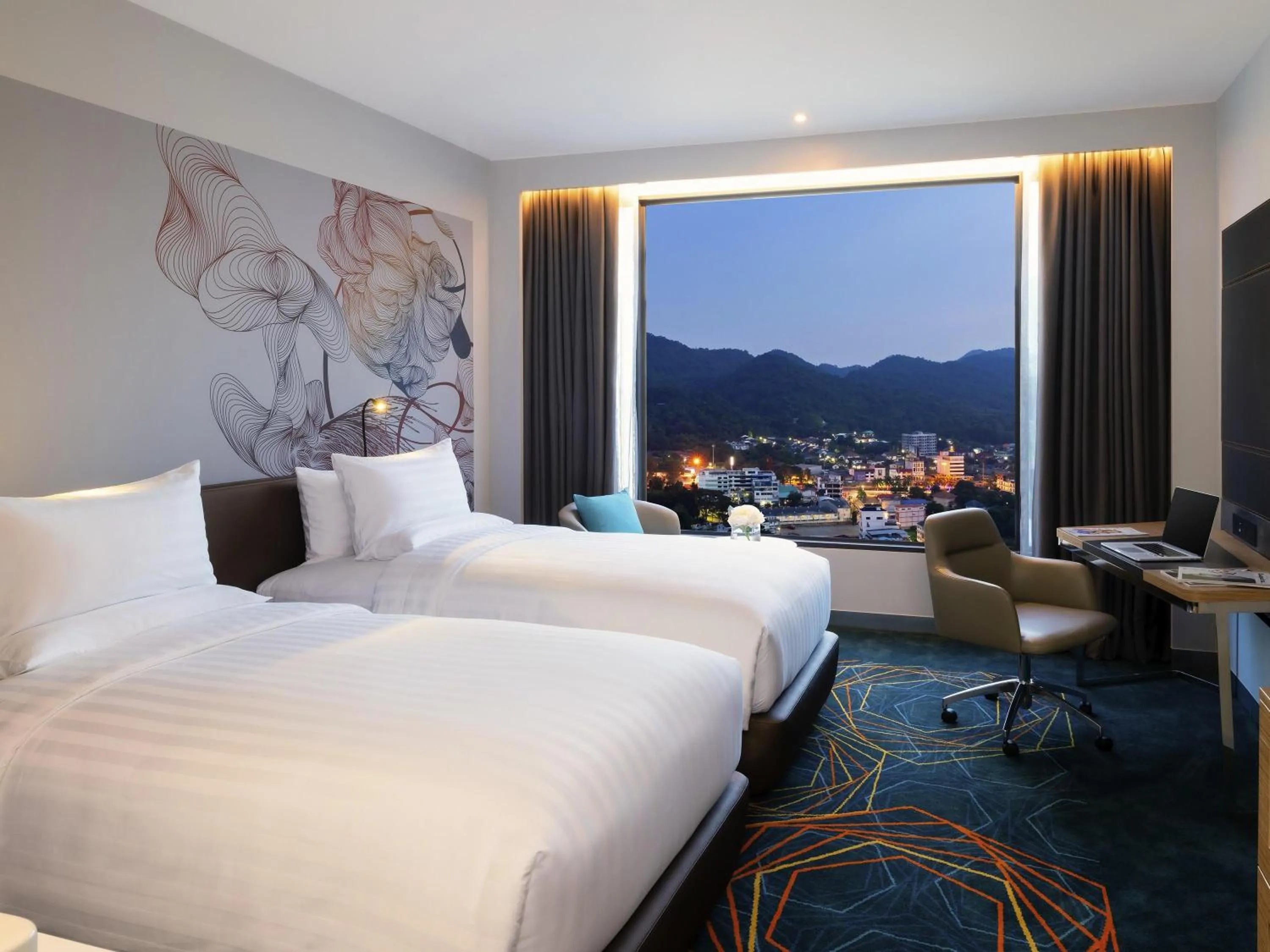 Bedroom, Bed in Novotel Marina Sriracha