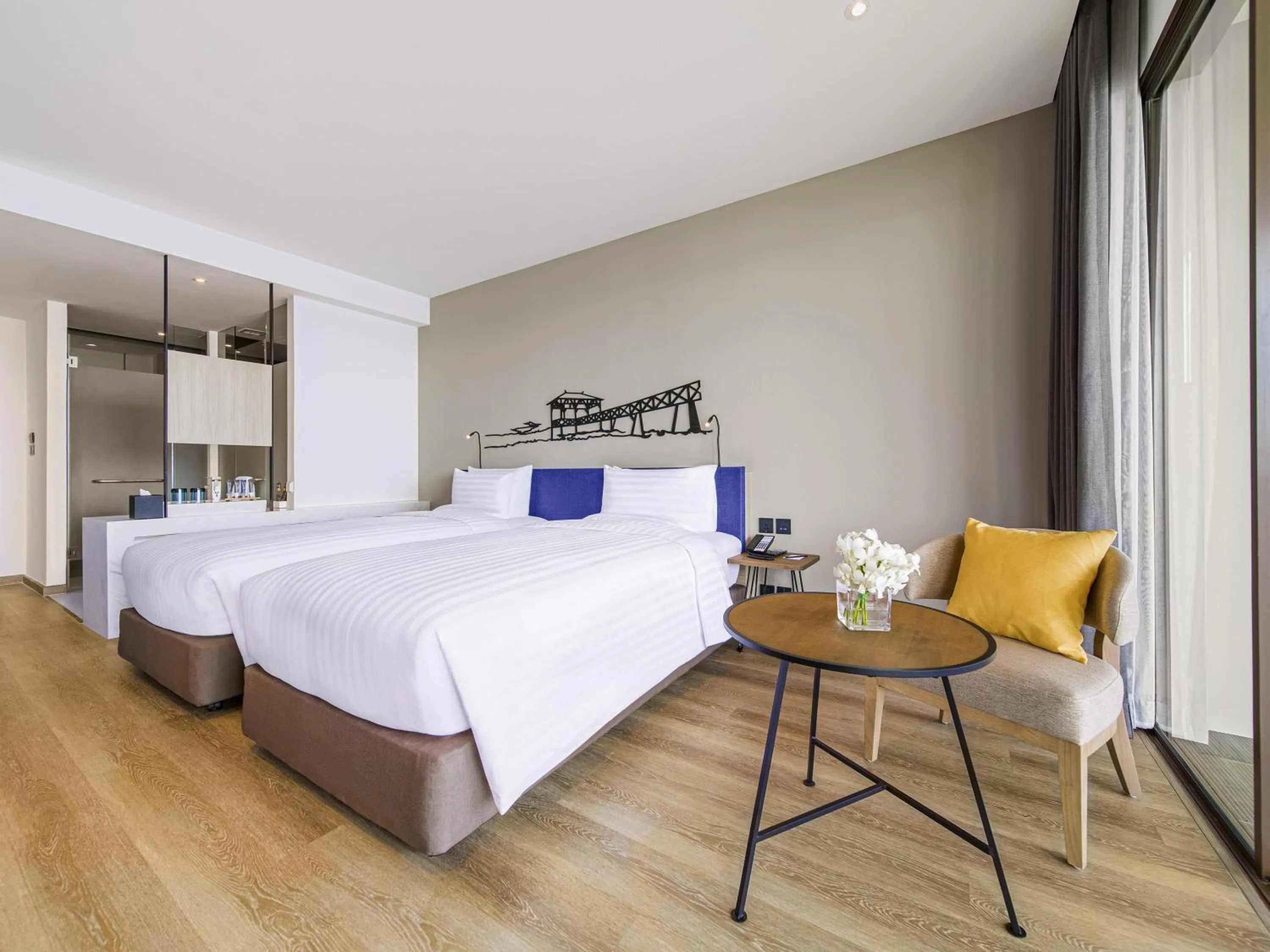 Bedroom, Bed in Novotel Marina Sriracha