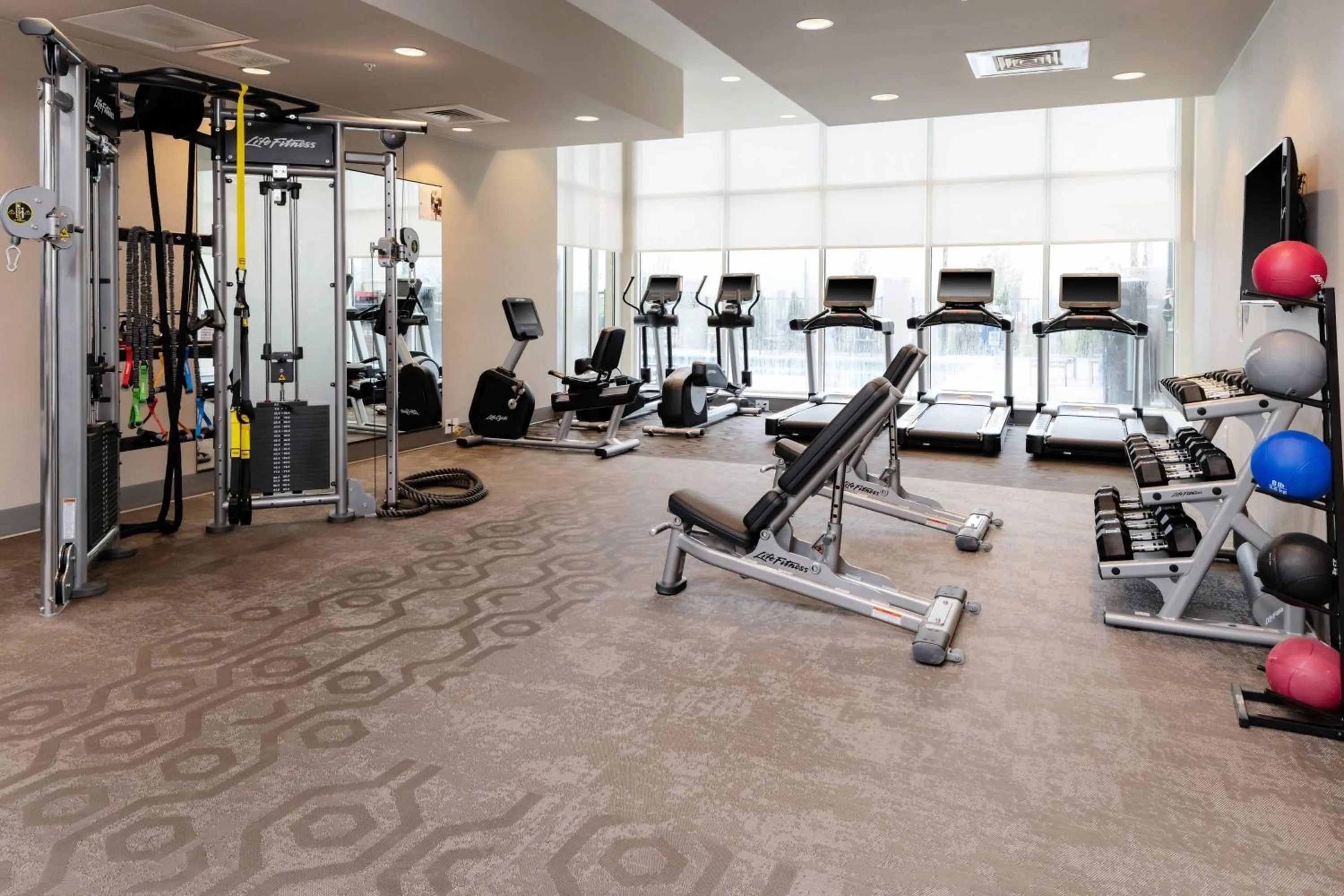 Fitness centre/facilities in Residence Inn Franklin Berry Farms