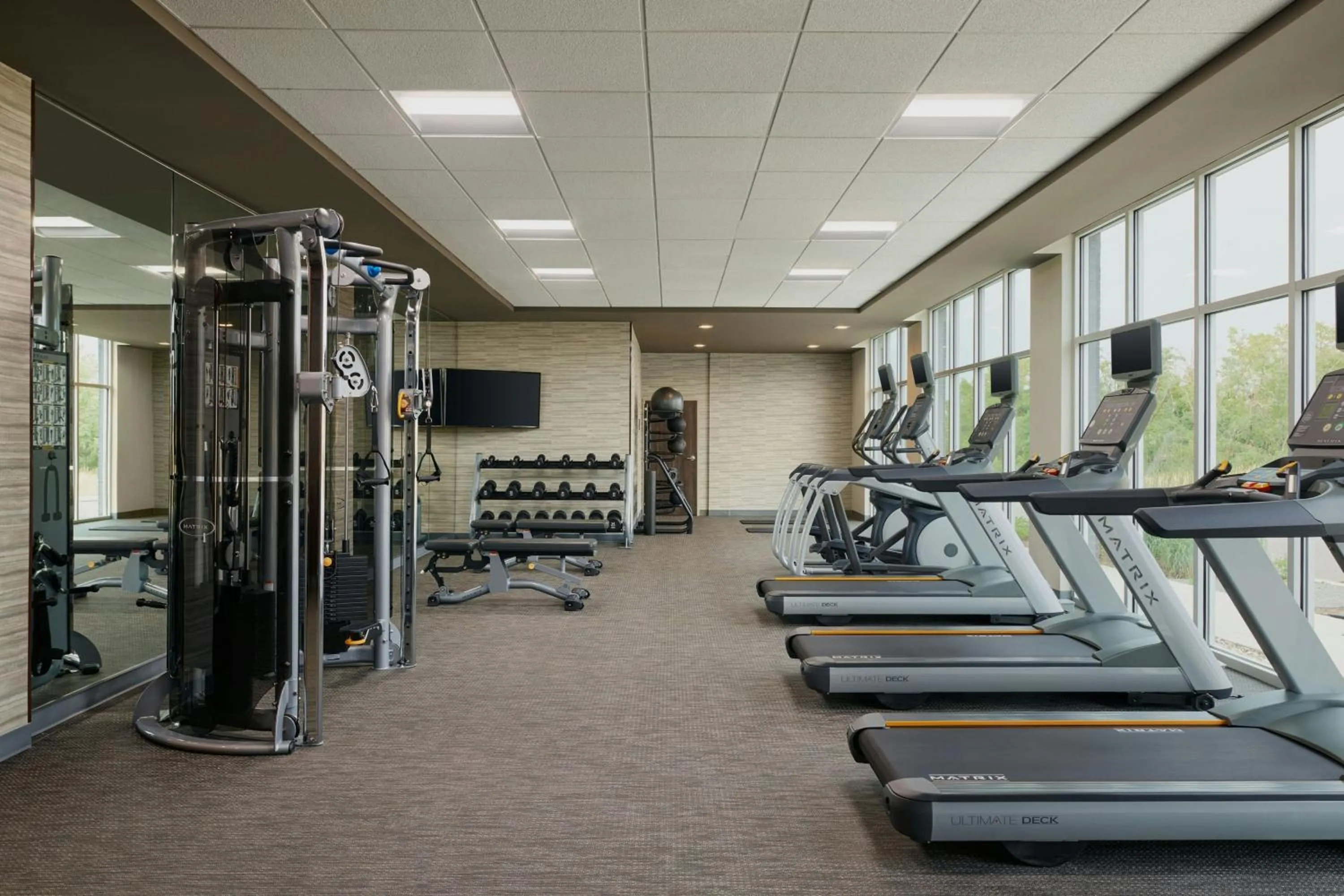 Fitness centre/facilities in Courtyard Denver Aurora
