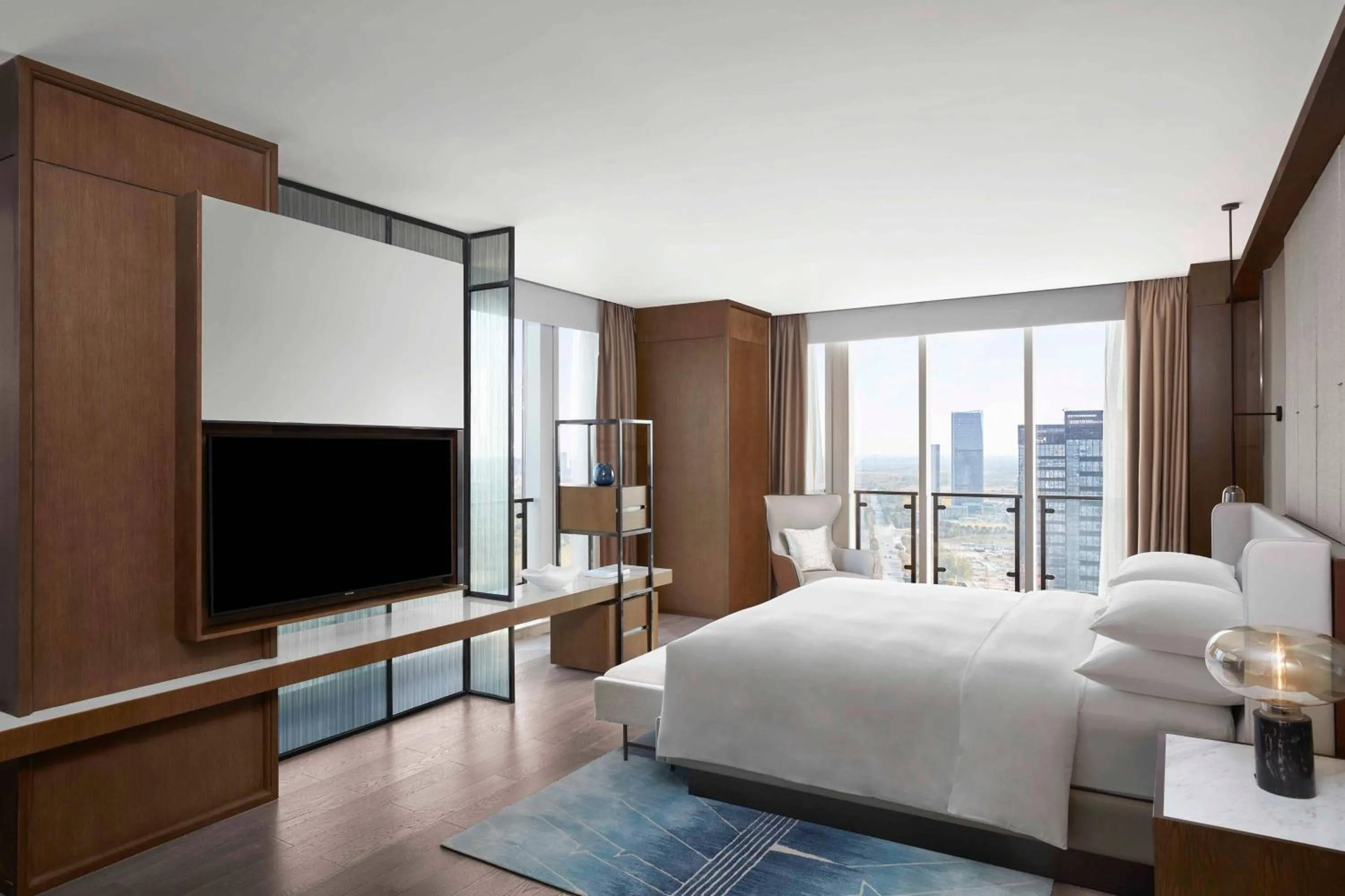 Bedroom, Bed in Jiaxing Marriott Hotel