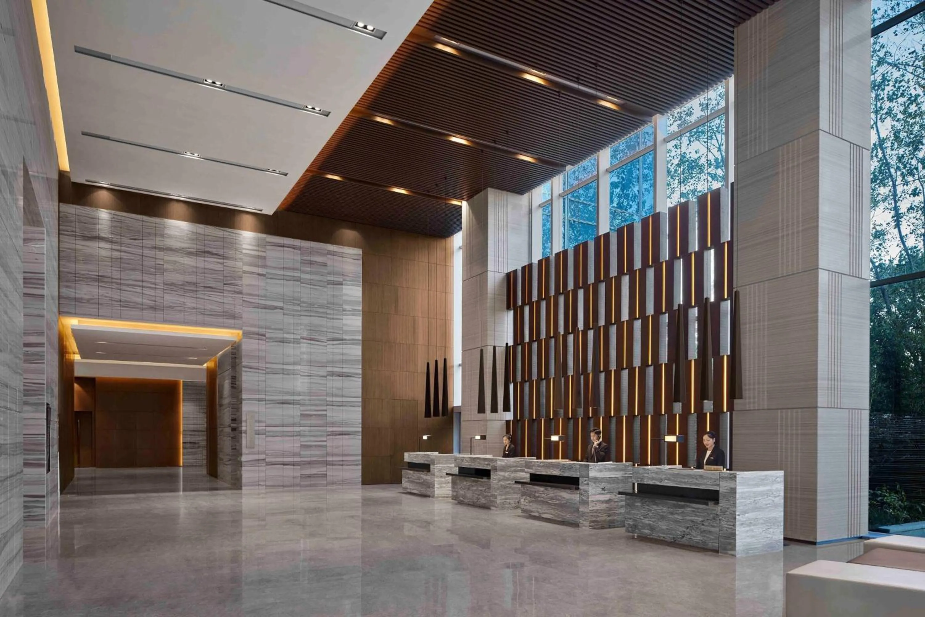 Lobby or reception in Jiaxing Marriott Hotel