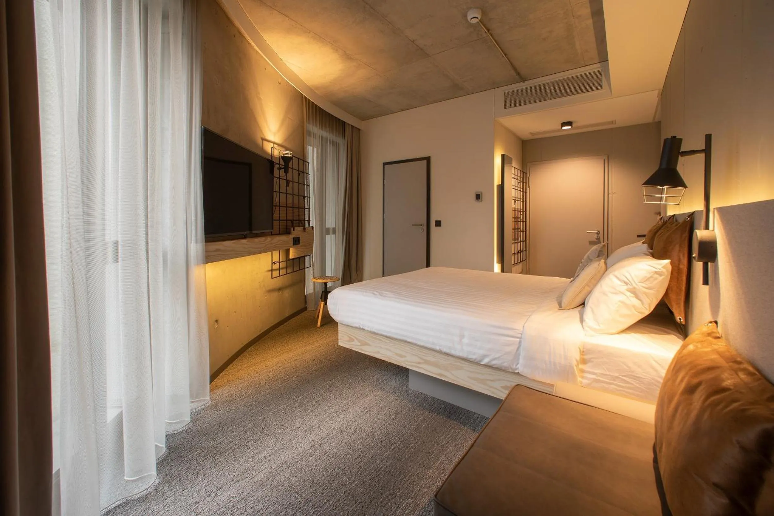 Bed in Moxy Kaunas Center