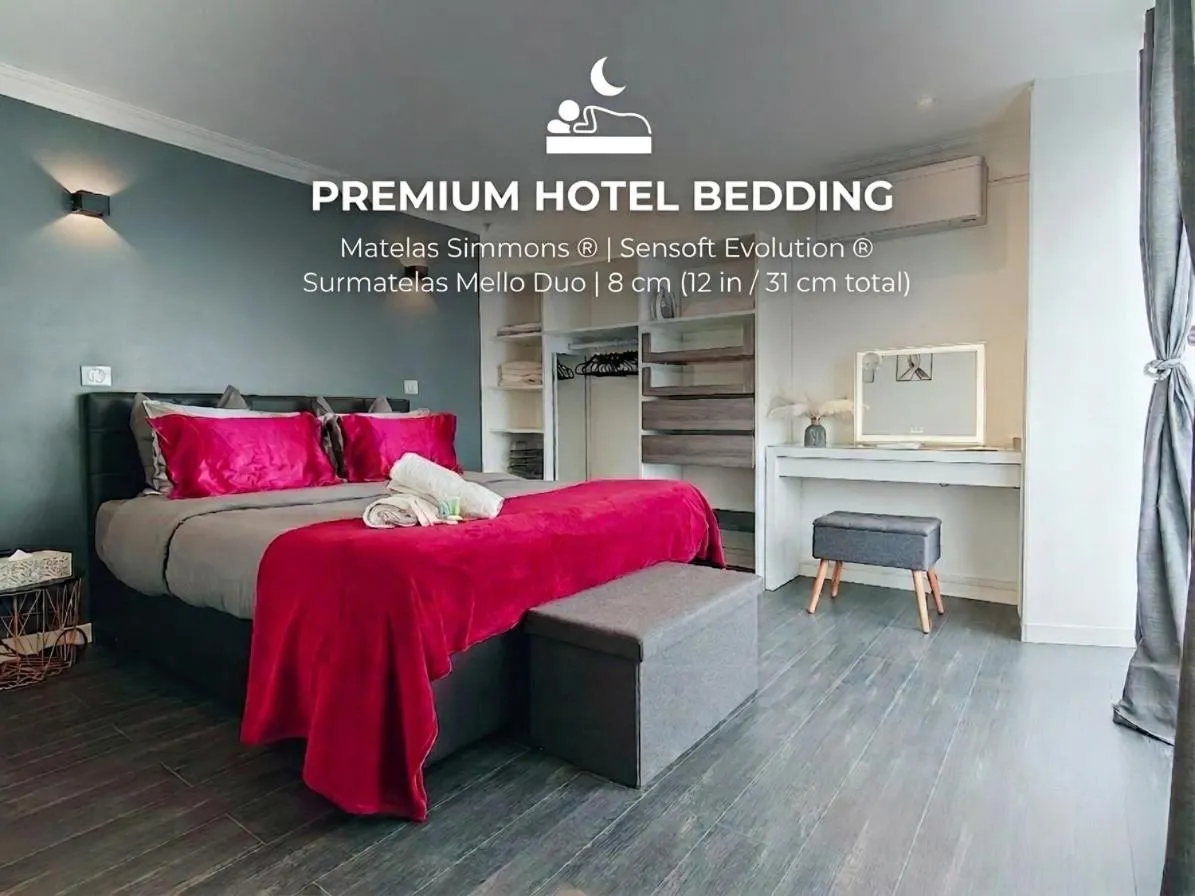 Bed in Magnifique appartement le Cannet,Cannes, Parking, Wifi