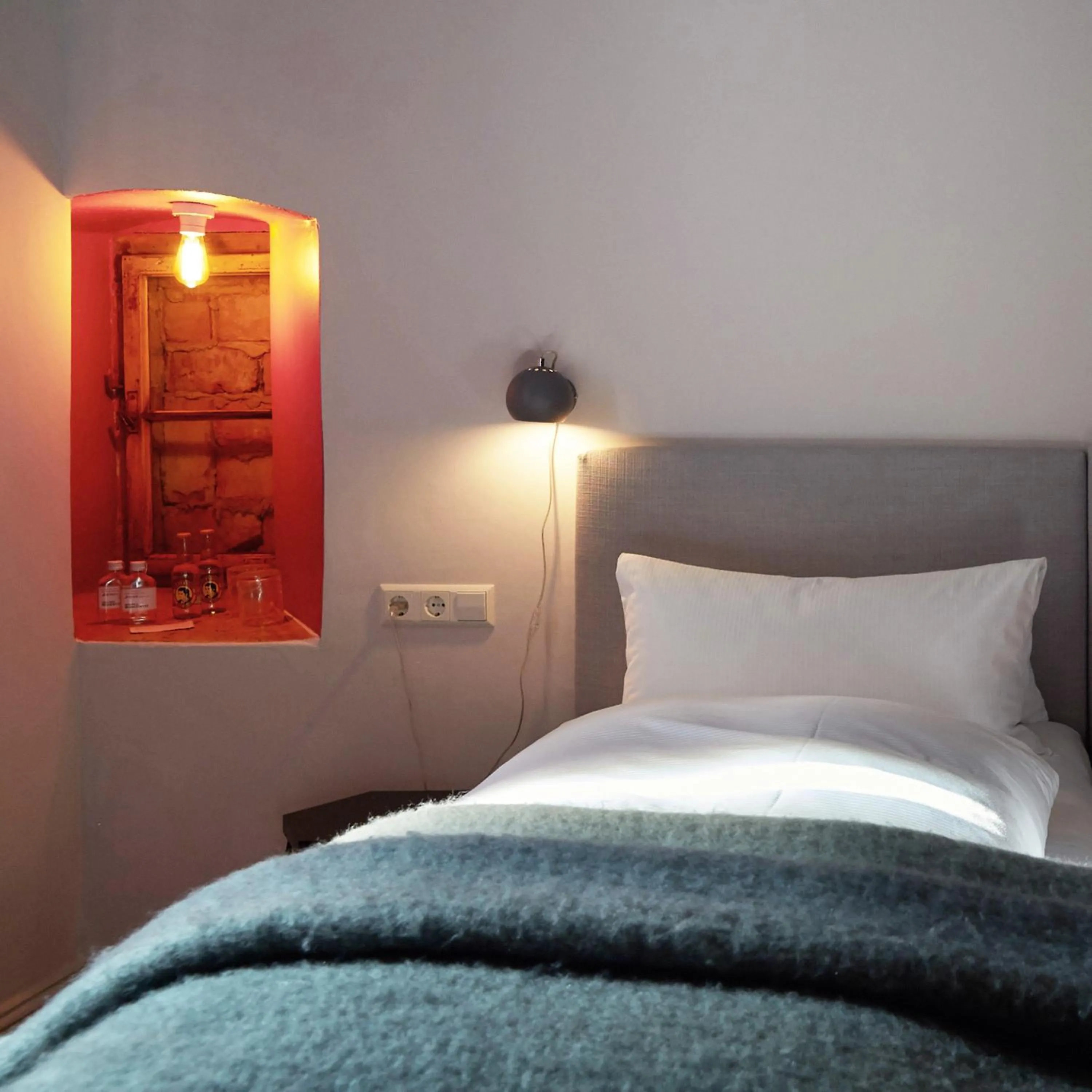 Decorative detail, Bed in Wil7 Boutique Hotel